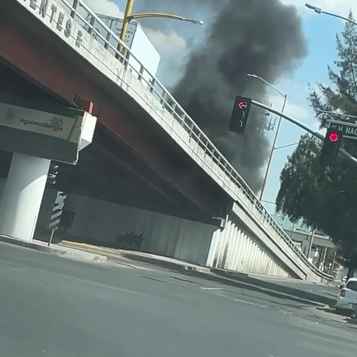 🔥Reportan vehículo incendiándose sobre avenida Aguascalientes en el ...