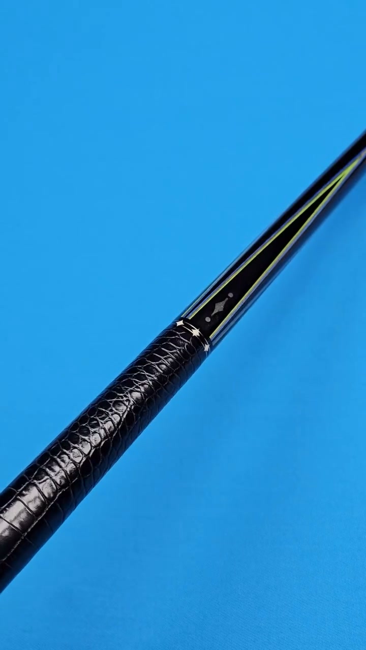 ⚫️🔥⚫️ ARIEL CARMELI CUSTOM CUE ⚫️🔥⚫️ ✨️ALL EBONY FRONT