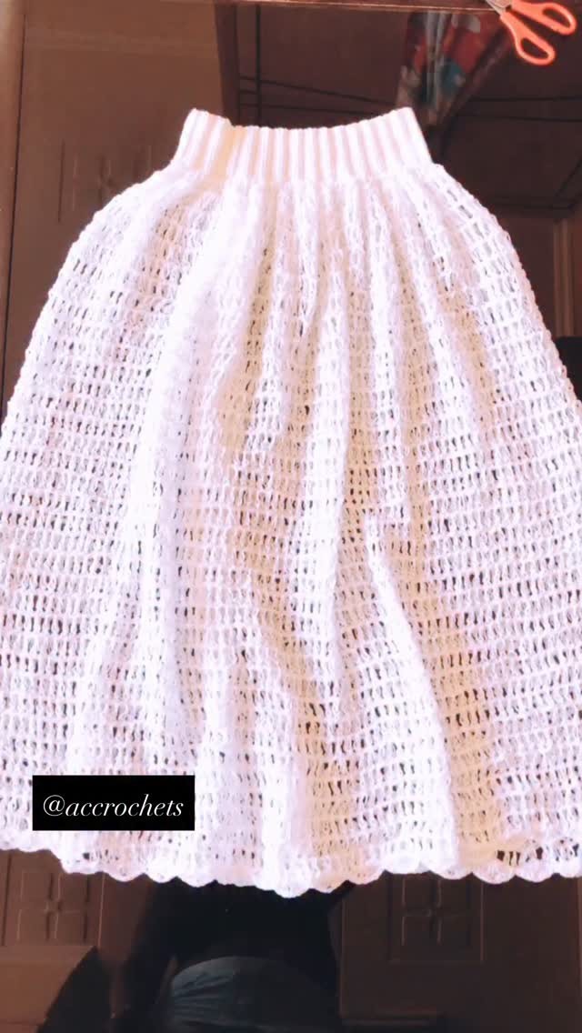 Crochet skirt tutorial: @accrochets https://youtu.be/_Roxj6C9Uls?si ...