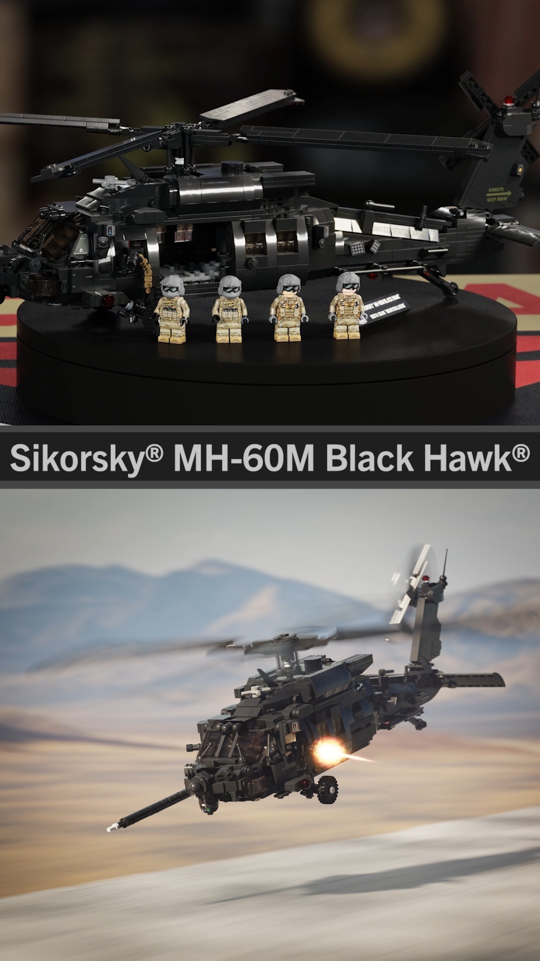 MH-60L Black Hawk - Super Six Four kit with optional Delta Force