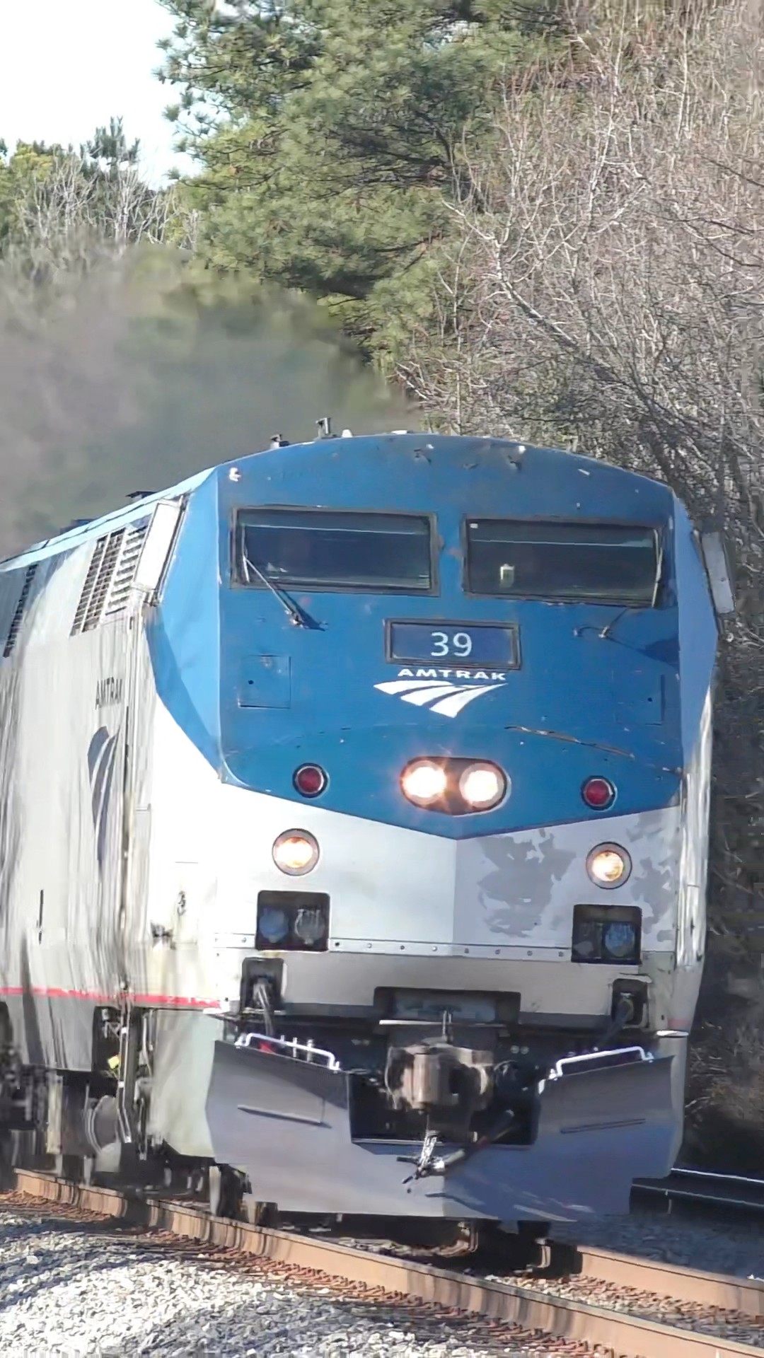 Amtrak Carolinian Train 80 in Raleigh, NC at Track Speed #amtrak ...