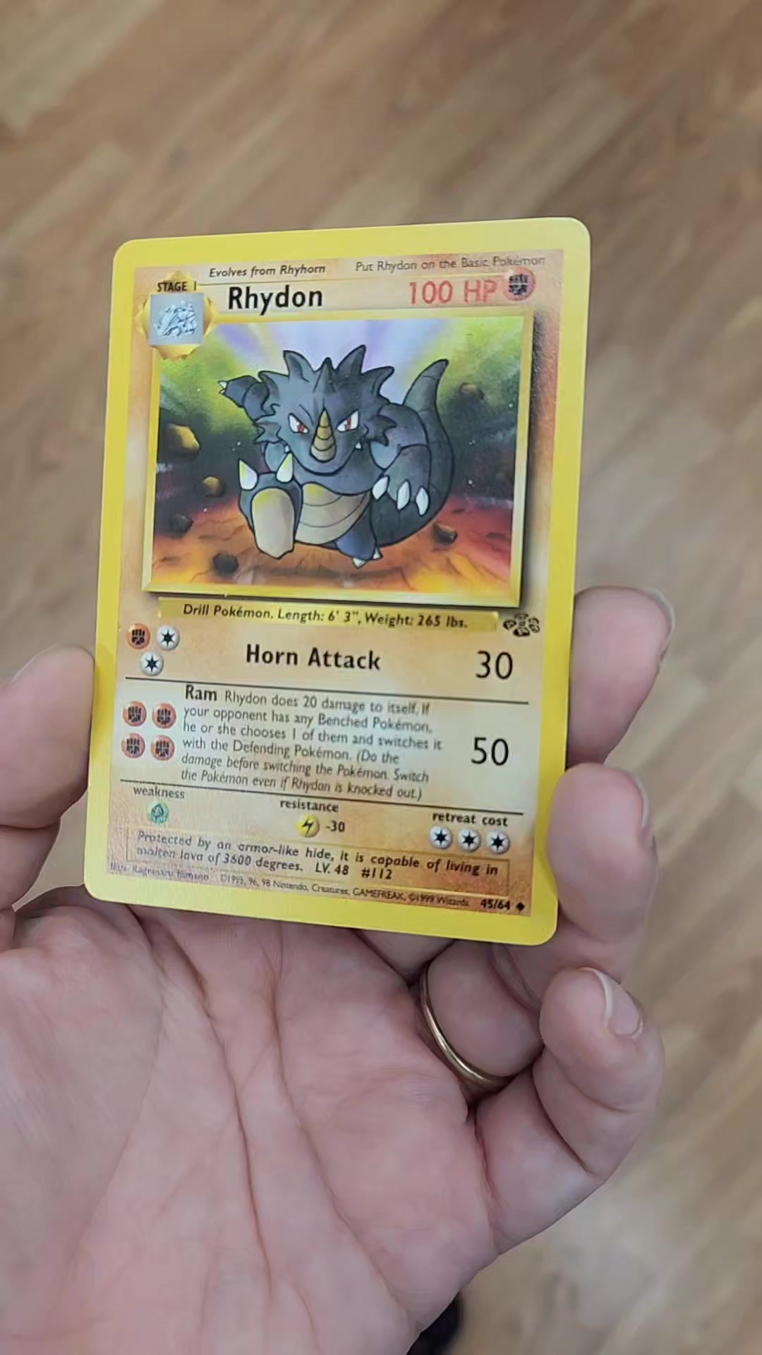 rhydon 45 64 pokemon card value Dutch Jungle (1st Edition) #45/64 Trading  Rotterdam Comics Rhydon cards  TCG Collector