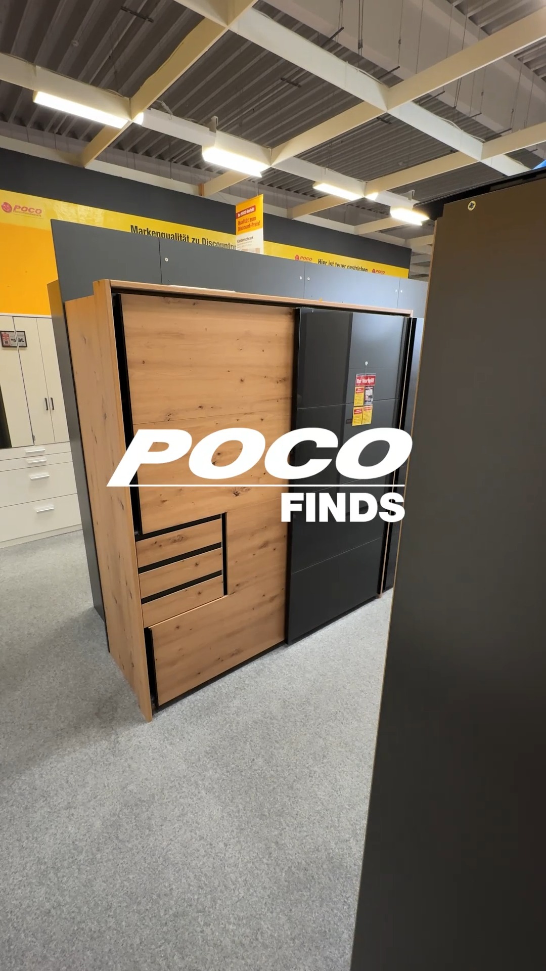 Wer kennt die genaue Länge vom Schrank?, #kleiderschrank #schrank #möbel #Wohnideen #BudgetFriendly #Schnäppchen #deko #poco | POCO Einrichtungsmärkte