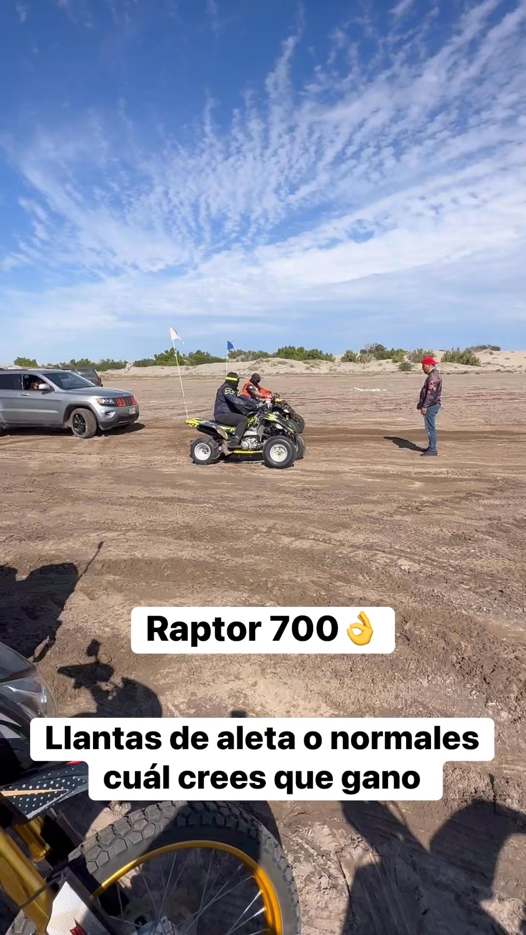 Raptor 700 Llantas de aleta o normales cuál crees que gano #reelsfypシ ...
