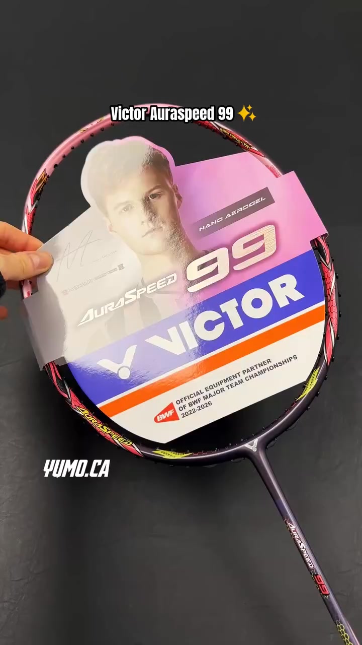 Victor Auraspeed 99 Unstrung Badminton Racket [Blueberry Violet