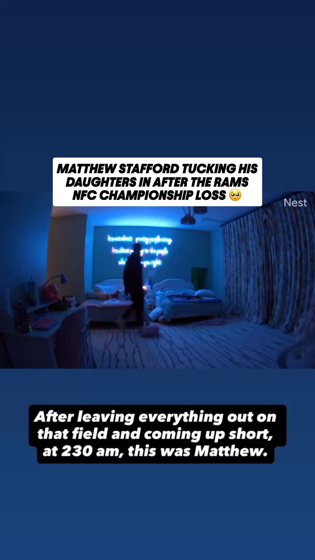 Matthew Stafford is still Dad at the end of the day 🫶 (via kbstafford89 ...