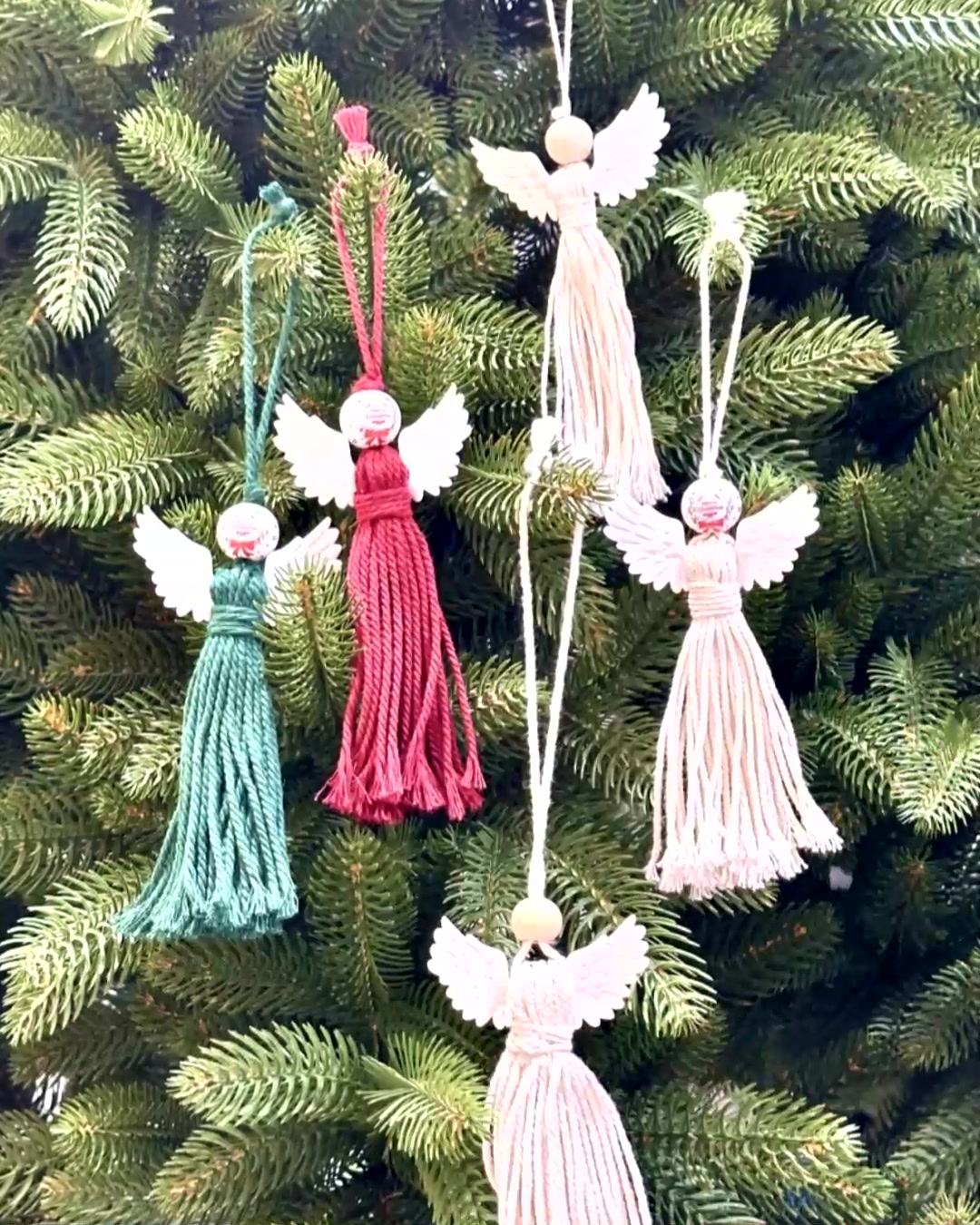 🎄 Transform your holiday decor with our Bohemian Handmade Cotton Rope ...