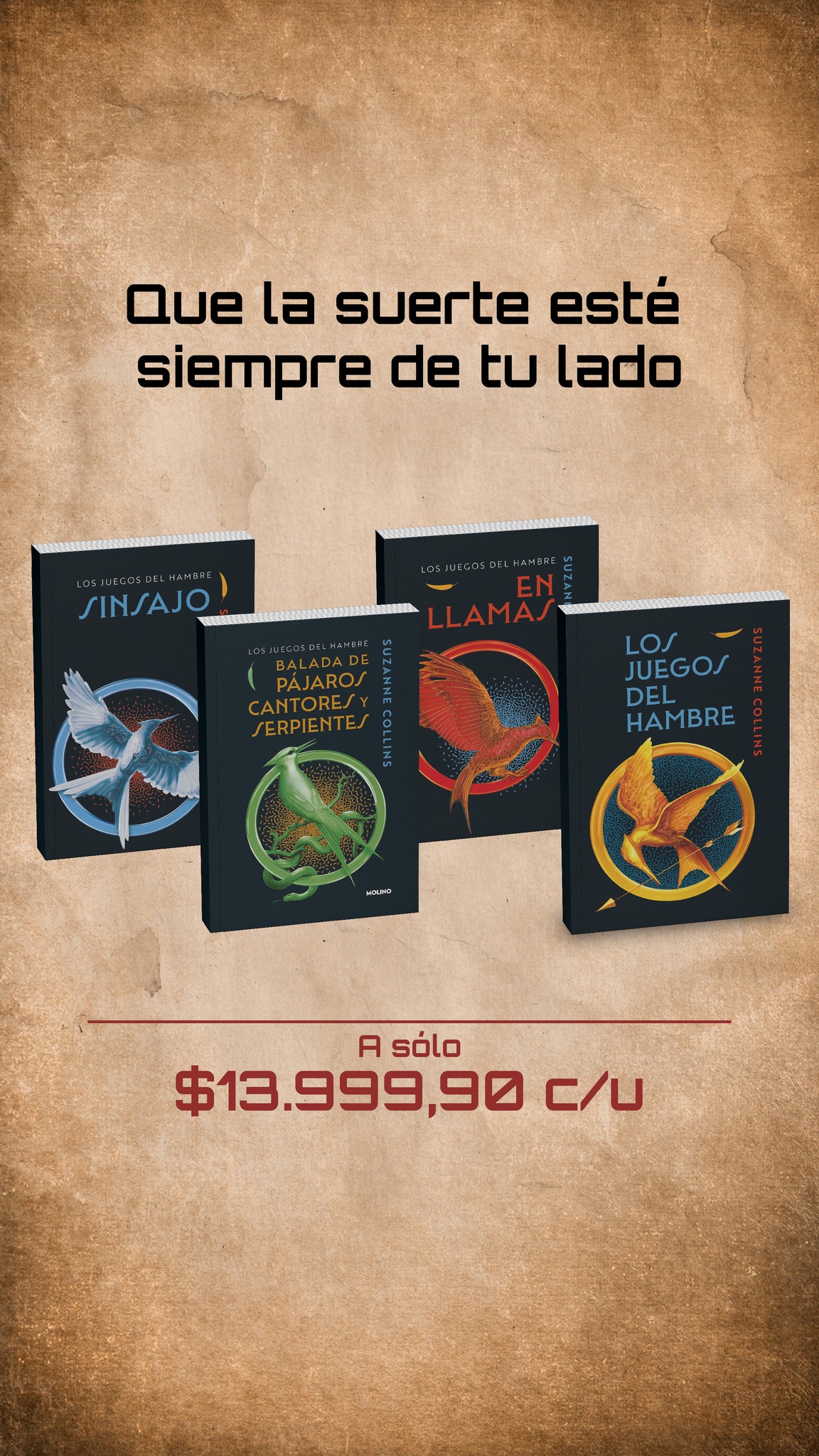 Conseguí la colección completa de Los Juegos del Hambre a un precio