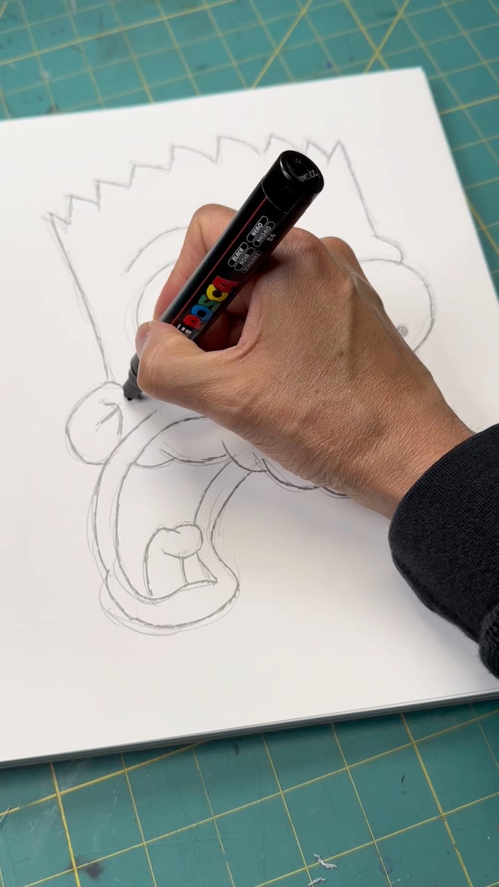 How to draw Bart Simpson #art #artist #drawing #fbreels #reelsvideos # ...