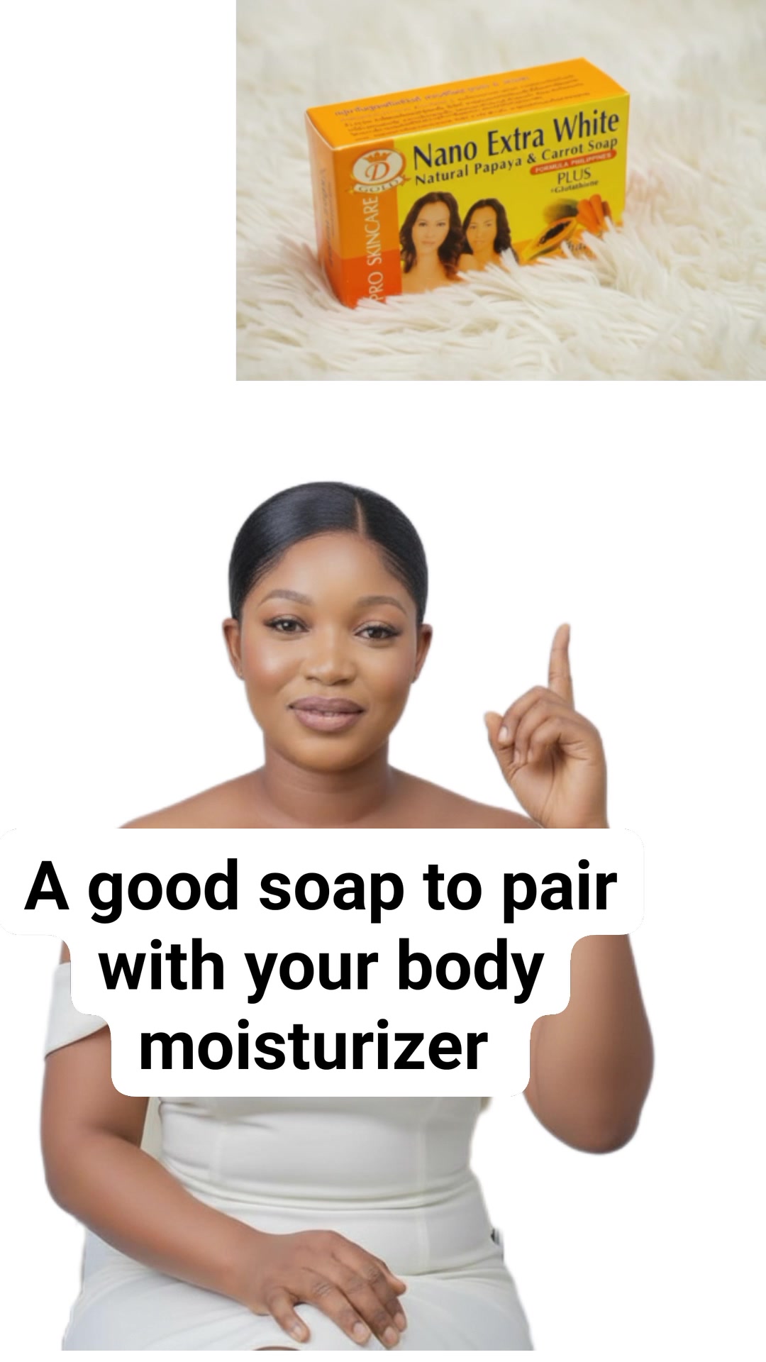Product review from a fan, who just started using this Nano Extra white soap, she wrote I haven't even reached 1 week since I started using it, but it's giving me joy