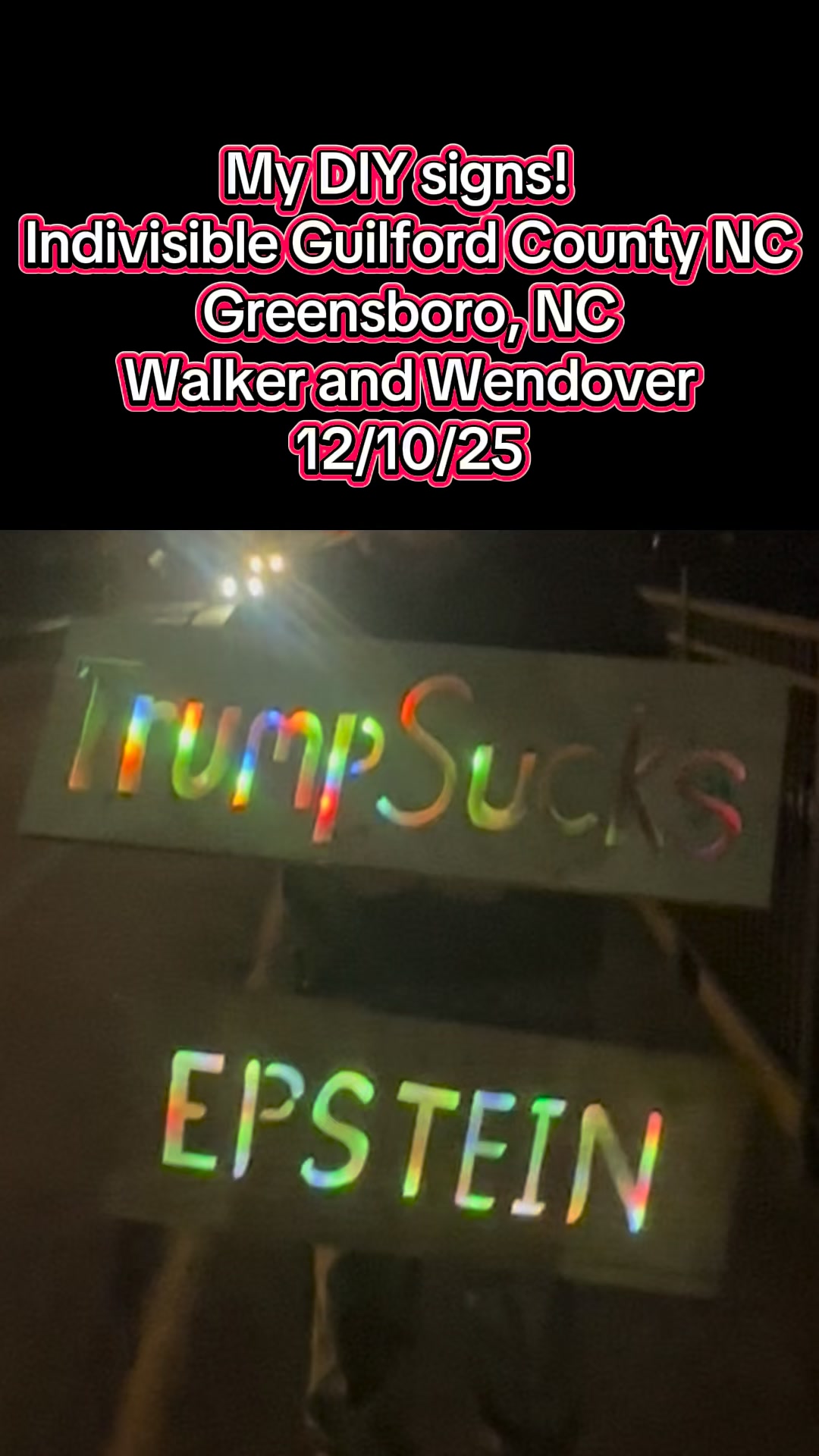 Wednesday with Indivisible Guilford County NC Walker St Bridge at ...