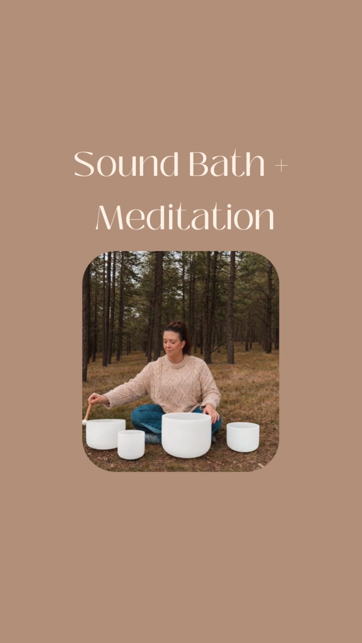 Sound Bath & Guided Meditation Join us on Saturday the 21st at 9:30am ...