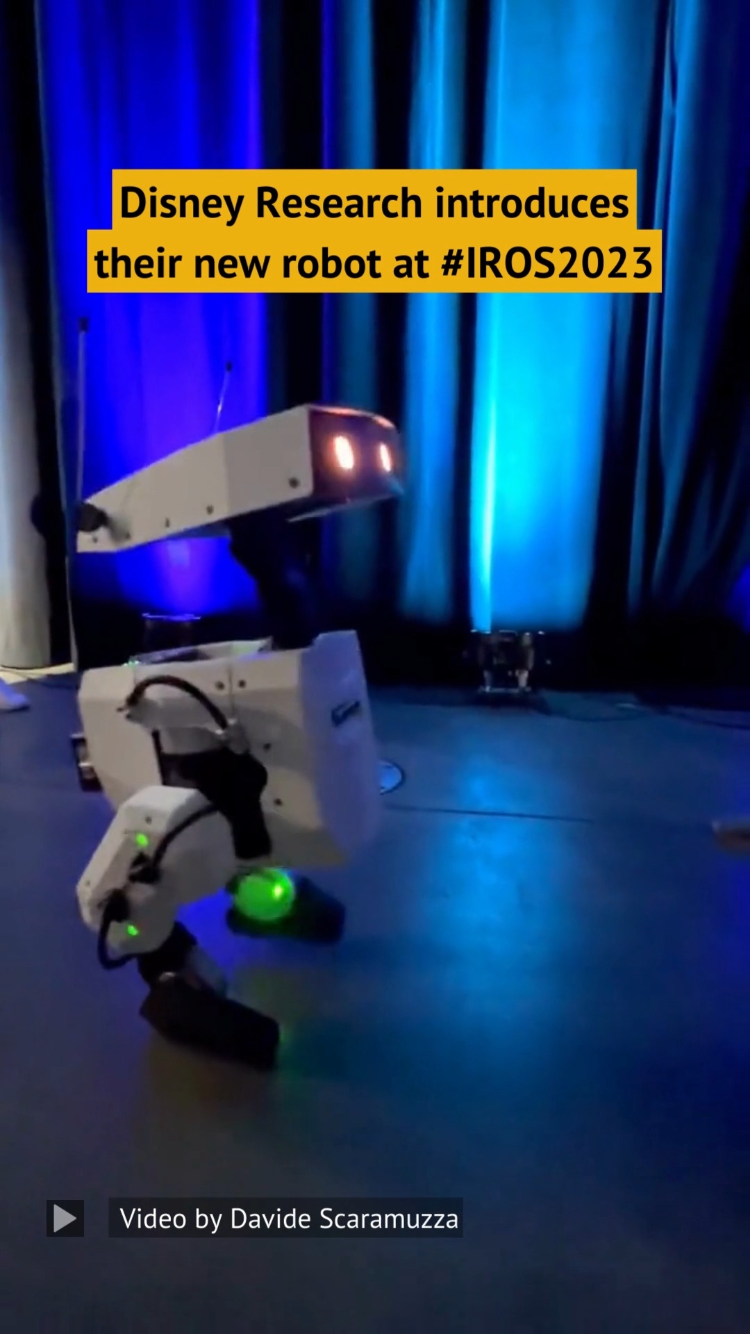 Disney Research introduces their new robot at #IROS2023! It is trained ...