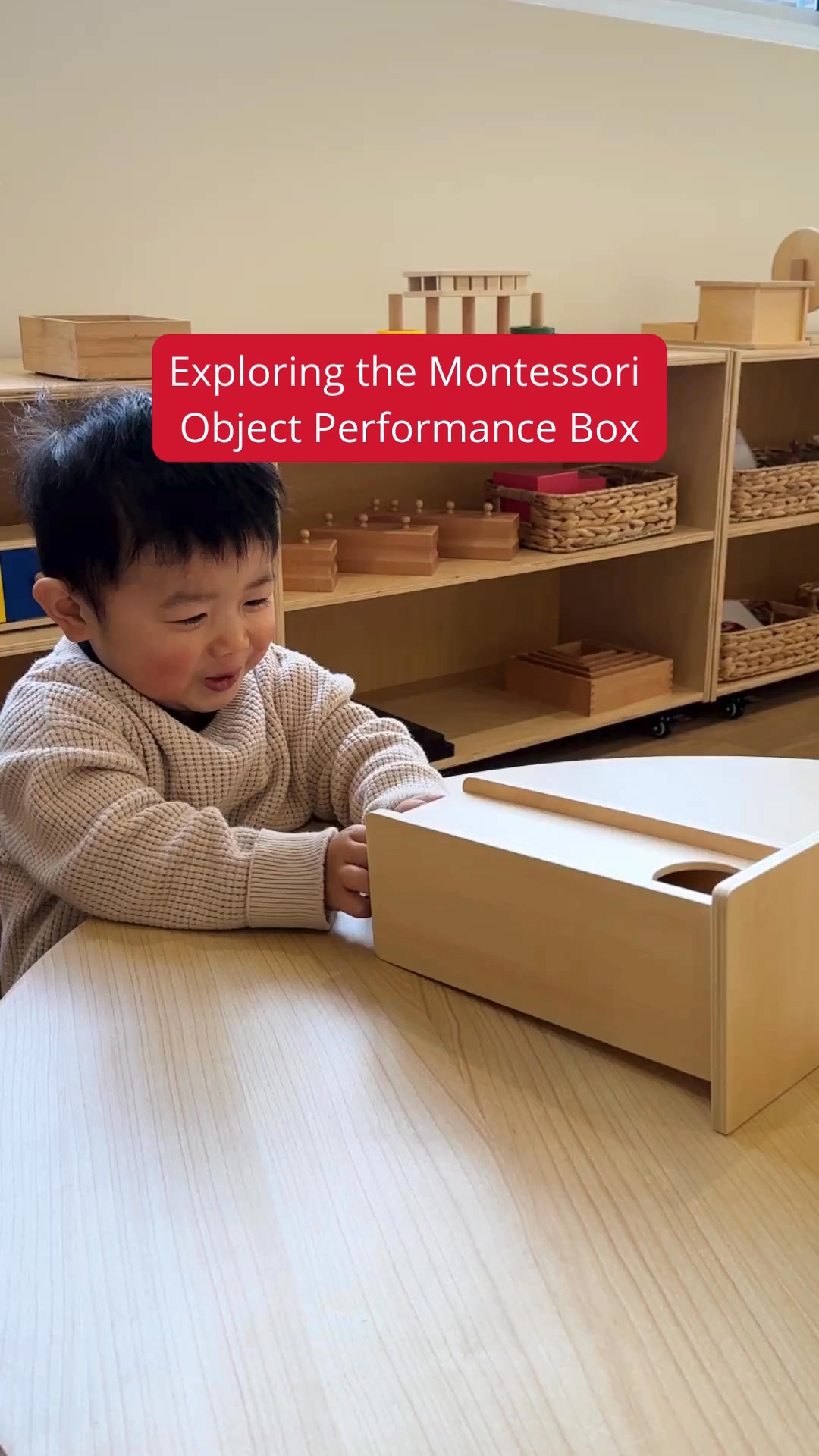 The Object Permanence Box with Drawer is a wonderful way for infants to ...