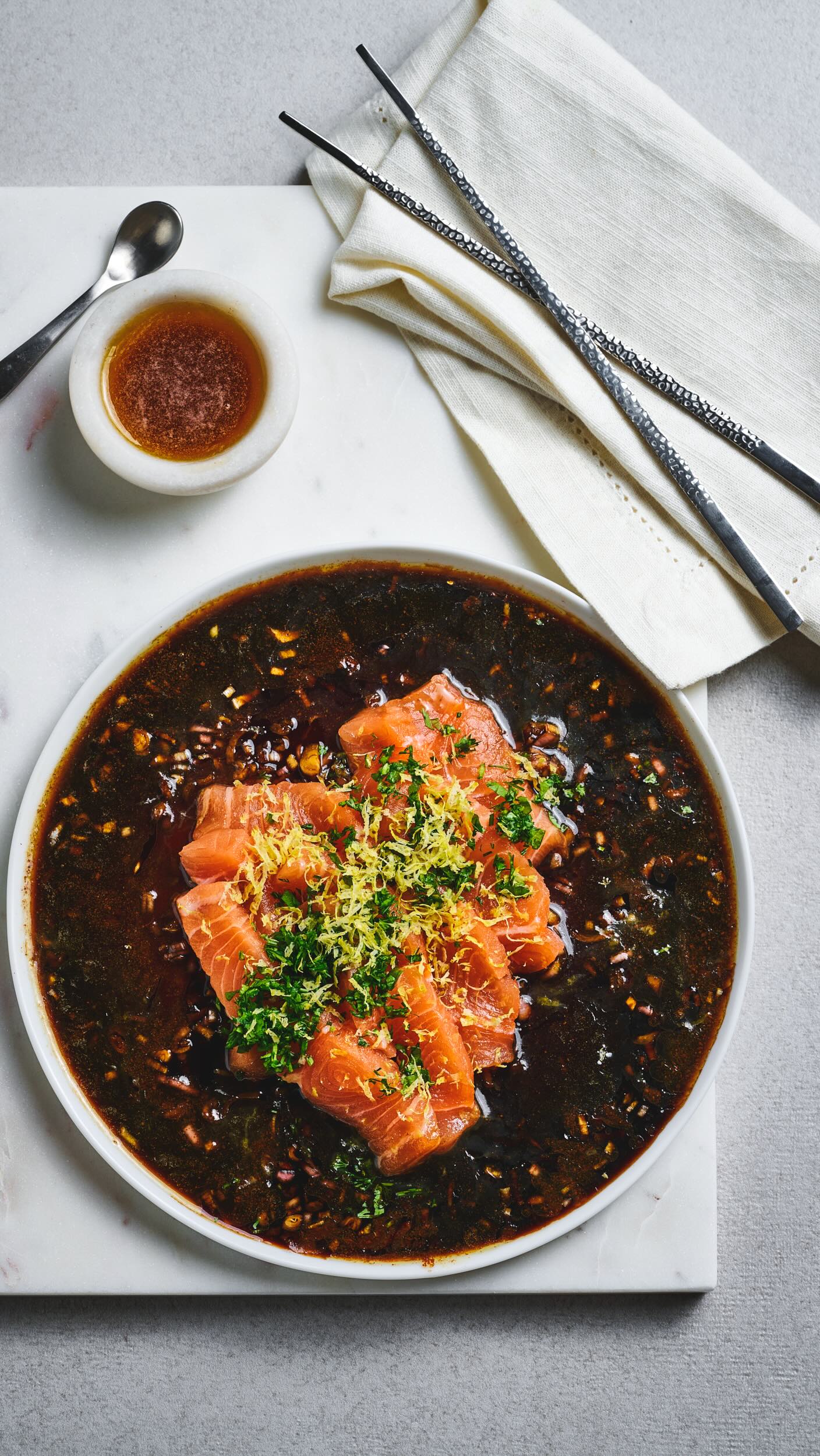 Laks crudo med brunet smør! Trykk lagre og prøv oppskriften selv. Følg ...
