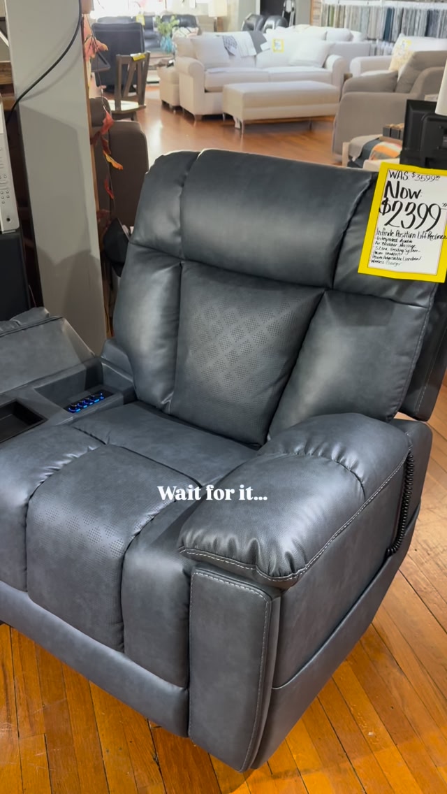 Not your average recliner 🔥🎵 Was $3,599 → NOW $2,399 Infinite position ...