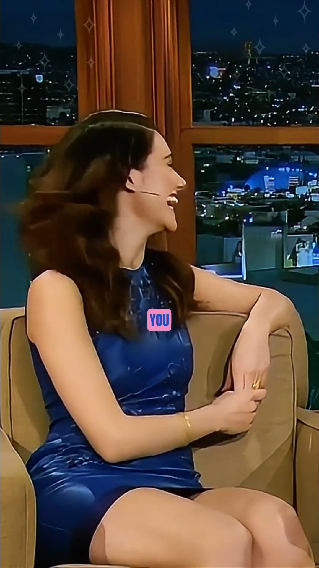 craig ferguson blue dress went to New Orleans and came back with 2 tattoos. Emmy Rossum wanted to know where. Craig: 
