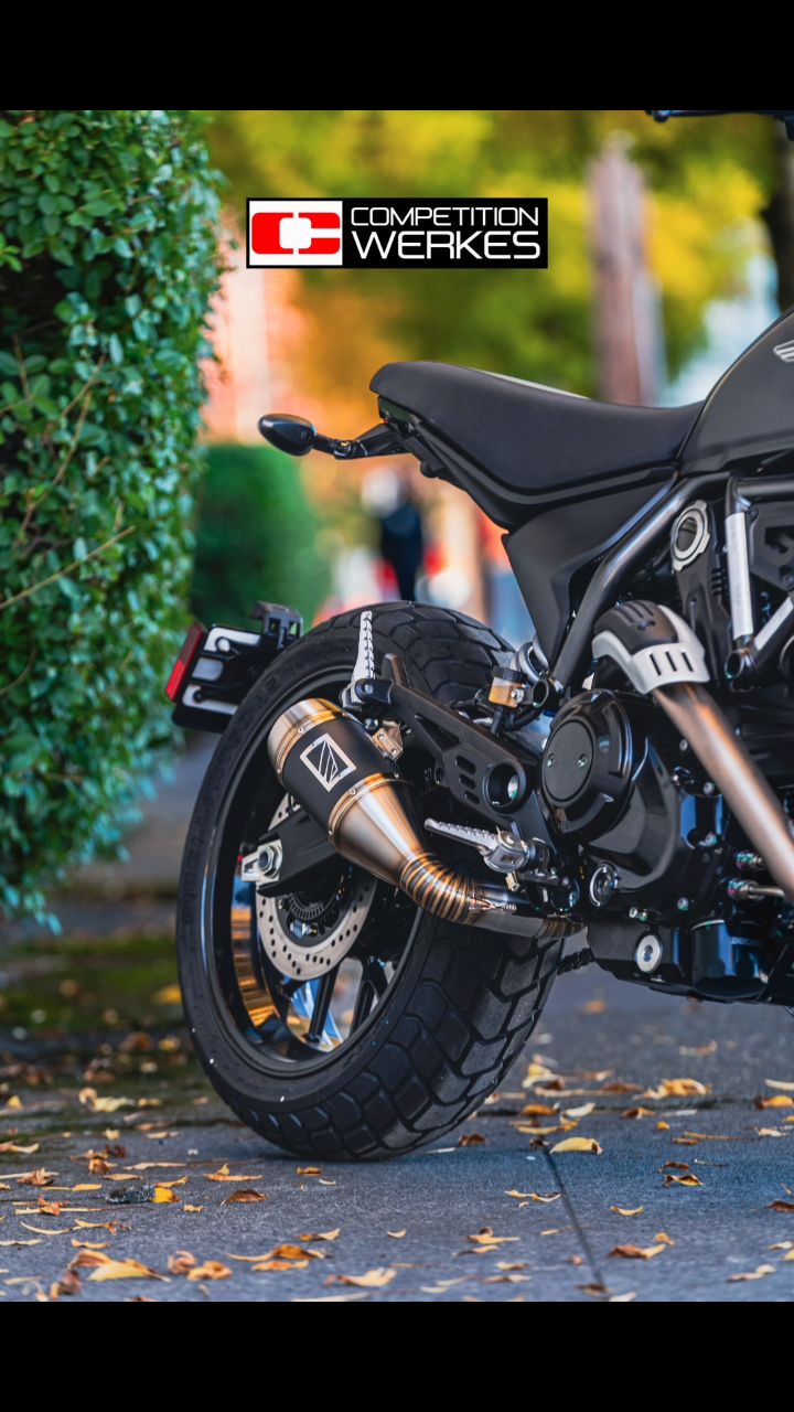 We just cooked up a new exhaust! 2025 Ducati Scrambler Competition