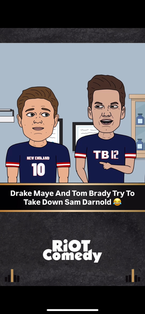 Drake Maye And Tom Brady Try To Take Down Sam Darnold 😂 | Riot Comedy ...