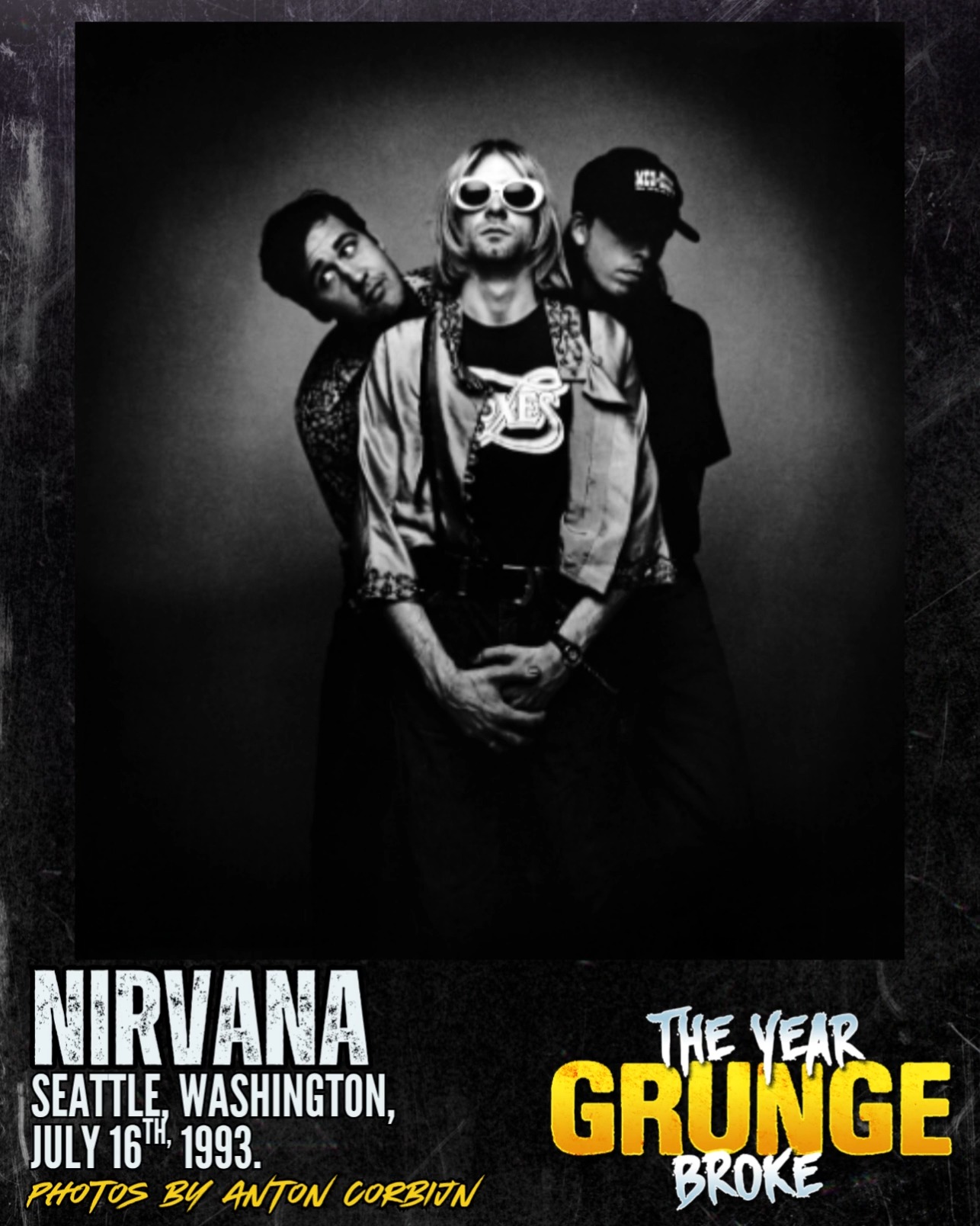 アート・デザイン・音楽 WORLD PRESS PHOTO 1993 NIRVANA photographed by Anton Corbijn in Seattle, Washington, July