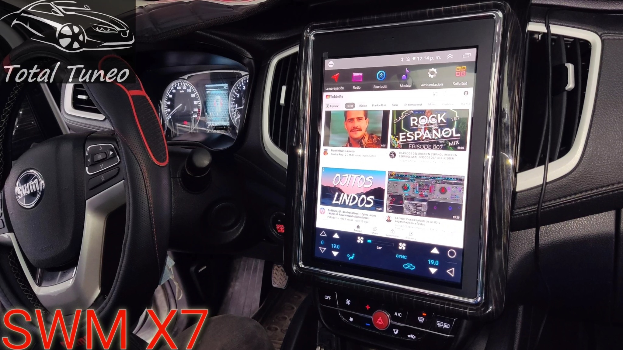 Instalacion de equipo de sonido SMART ANDROID para camioneta SWM X7 ...