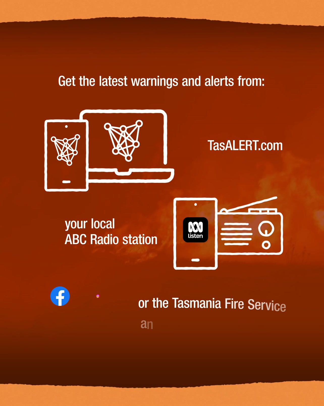 Do you know the bushfire warnings and alert levels? They're standard ...