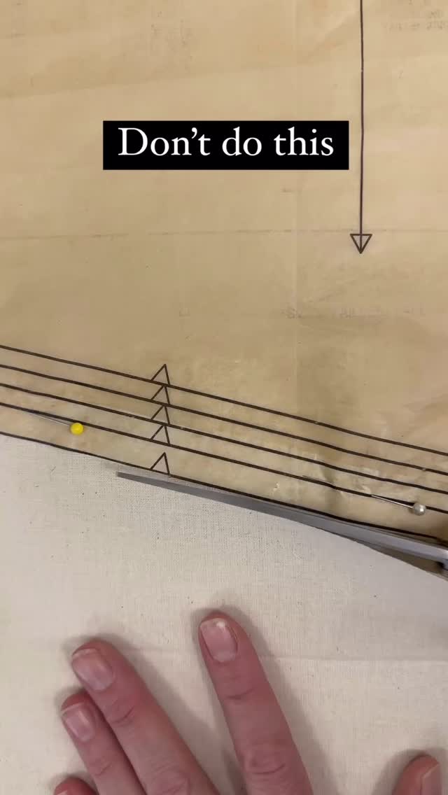Don’t do this… . When cutting notches or any small cuts into the fabric ...