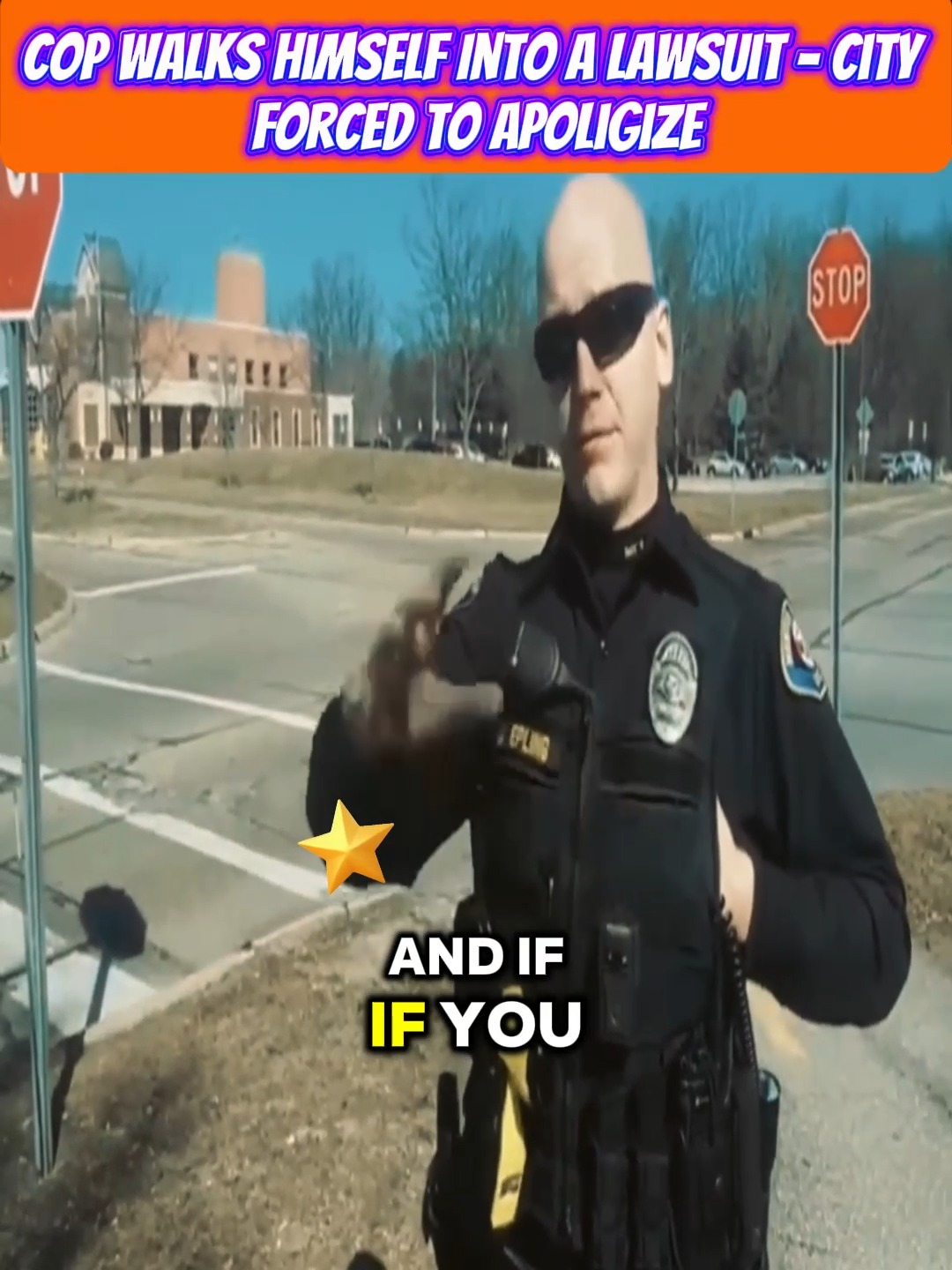 Cop Walks Himself Into A Lawsuit - City Forced To Apoligize | Enric ...