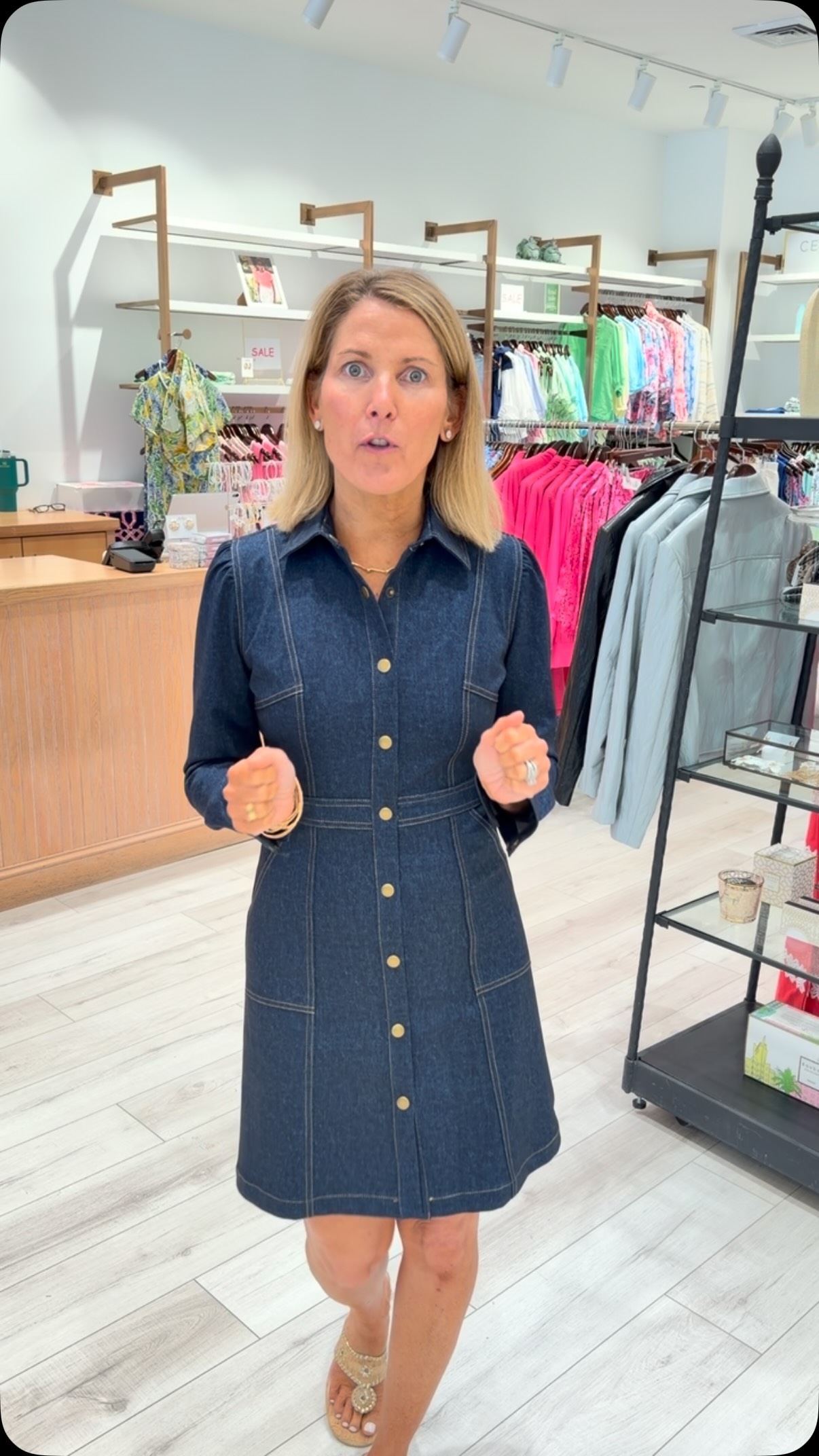 jude connally denim dress New for fall✨ | Splash of Pink - Lilly Pulitzer Color:Teal Blue elegant formal wear Jasz Couture 7573 - Chelsea dress 38 1/4 from top