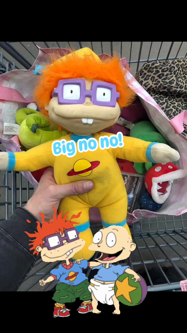 ラグラッツ　アメリカヴィンテージ　ぬいぐるみセット　36 Thrift store jackpot! 🍼✨ Scored these vintage Rugrats toys for
