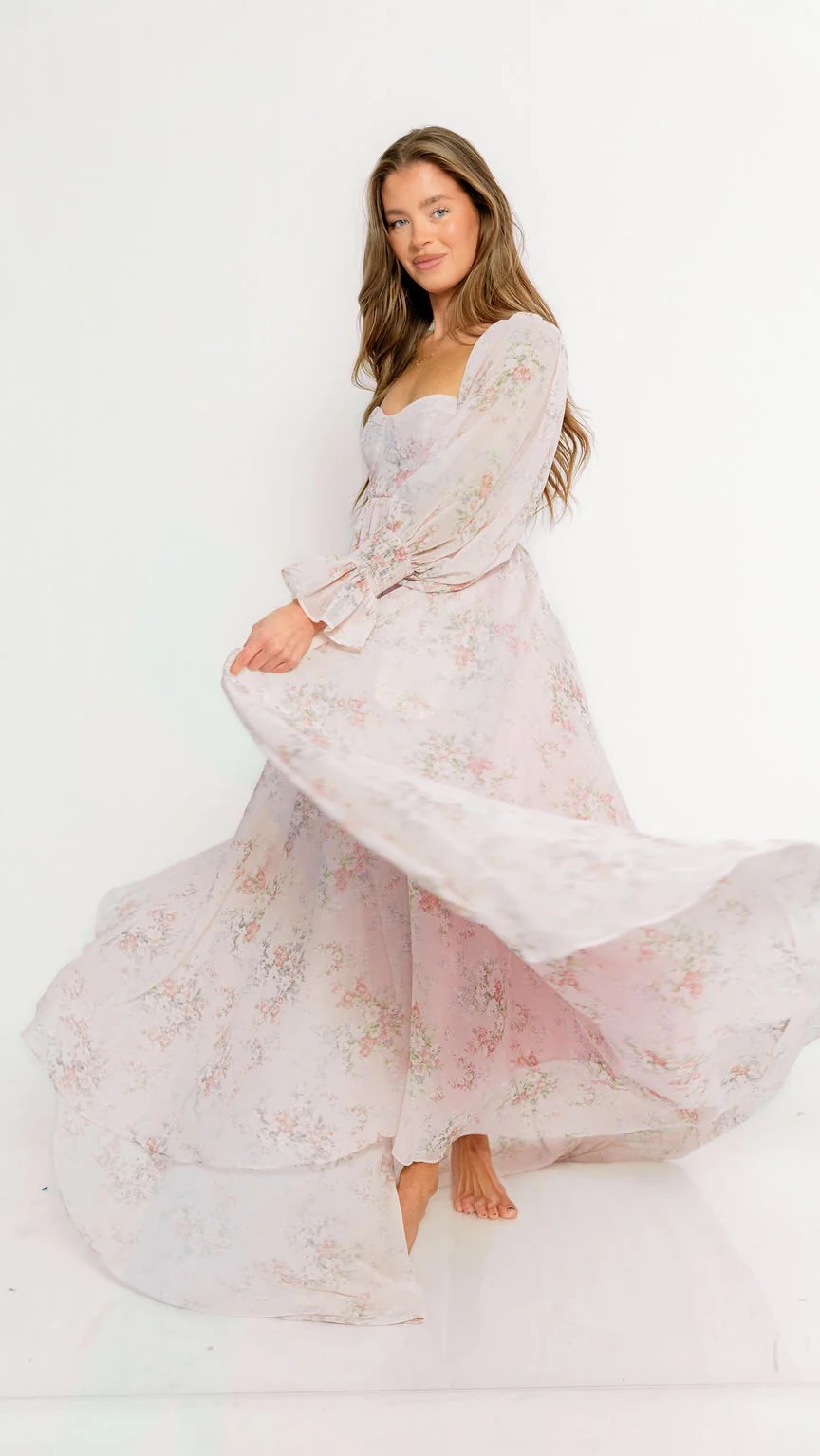 chinese dress ladies Delilah Pleated Midi Dress