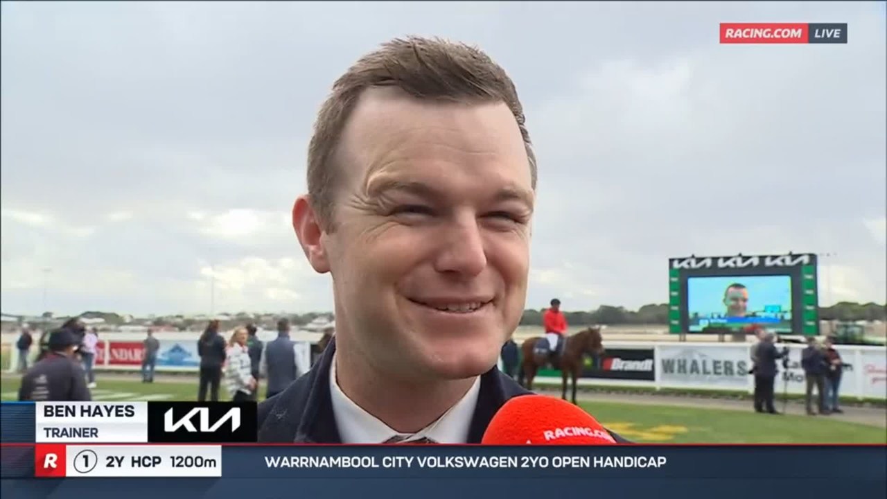 It was all smiles from Ben Hayes after The Opportunist posted his ...