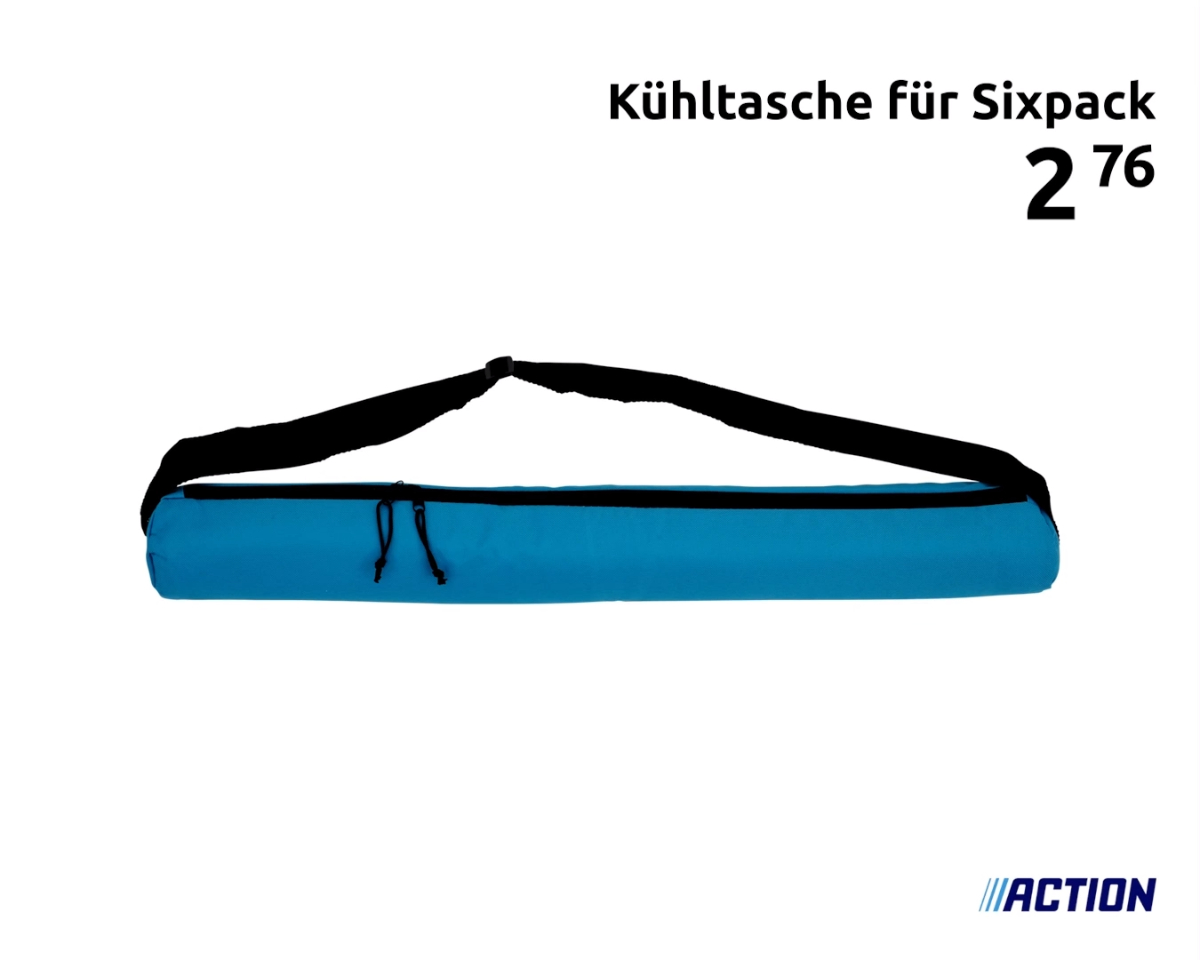 In dieser praktischen Kühltasche bleibt dein 6-Pack erfrischend kalt! ☀️#DeinSommer | Action