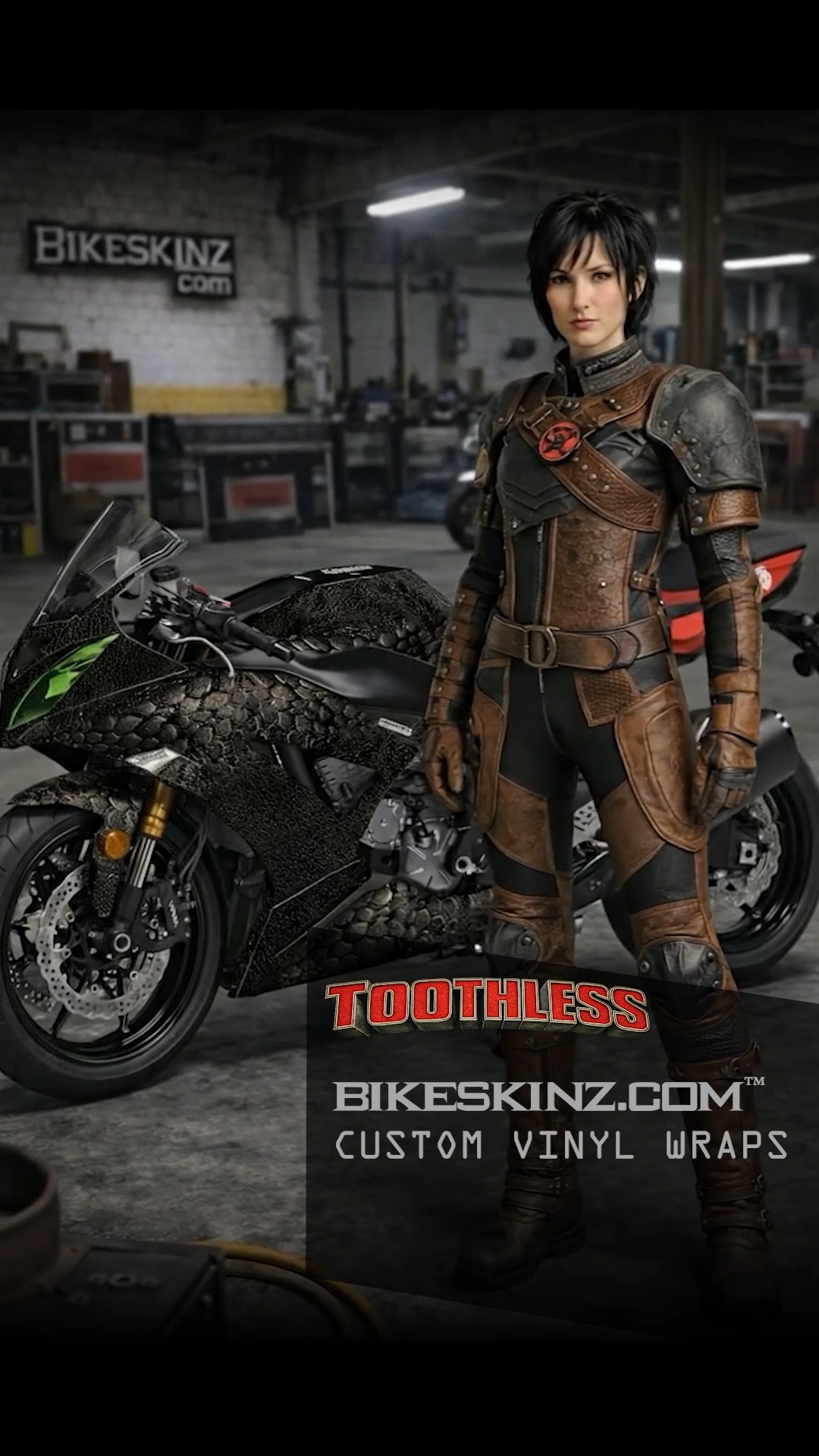 ZX6R “Dragon Rider” Wrap 🐉🔥 This Kawasaki Ninja ZX-6R looks like