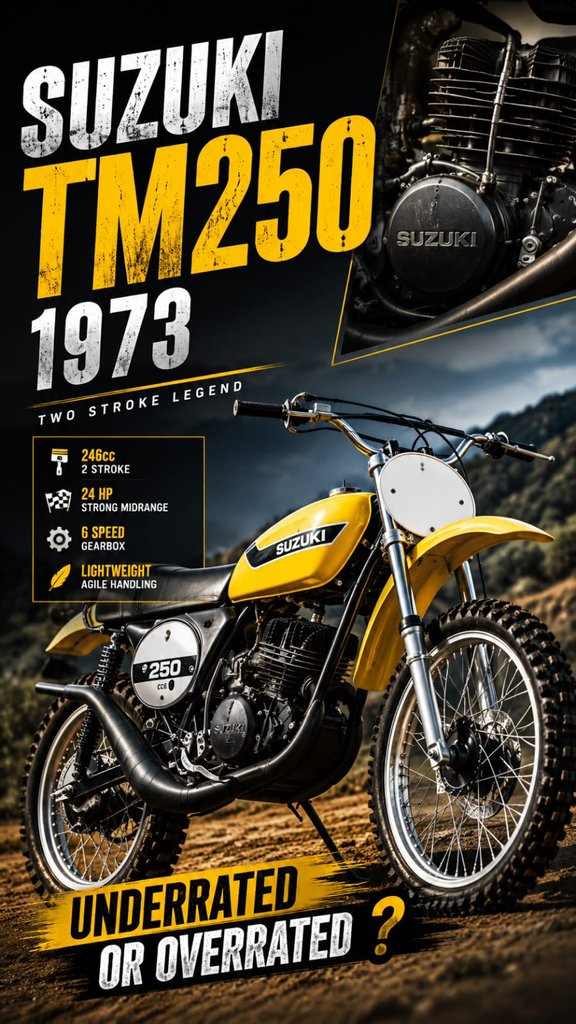 1973 Suzuki TM-260K Champion Brochure. 1973 Suzuki TM-400K Cyclone