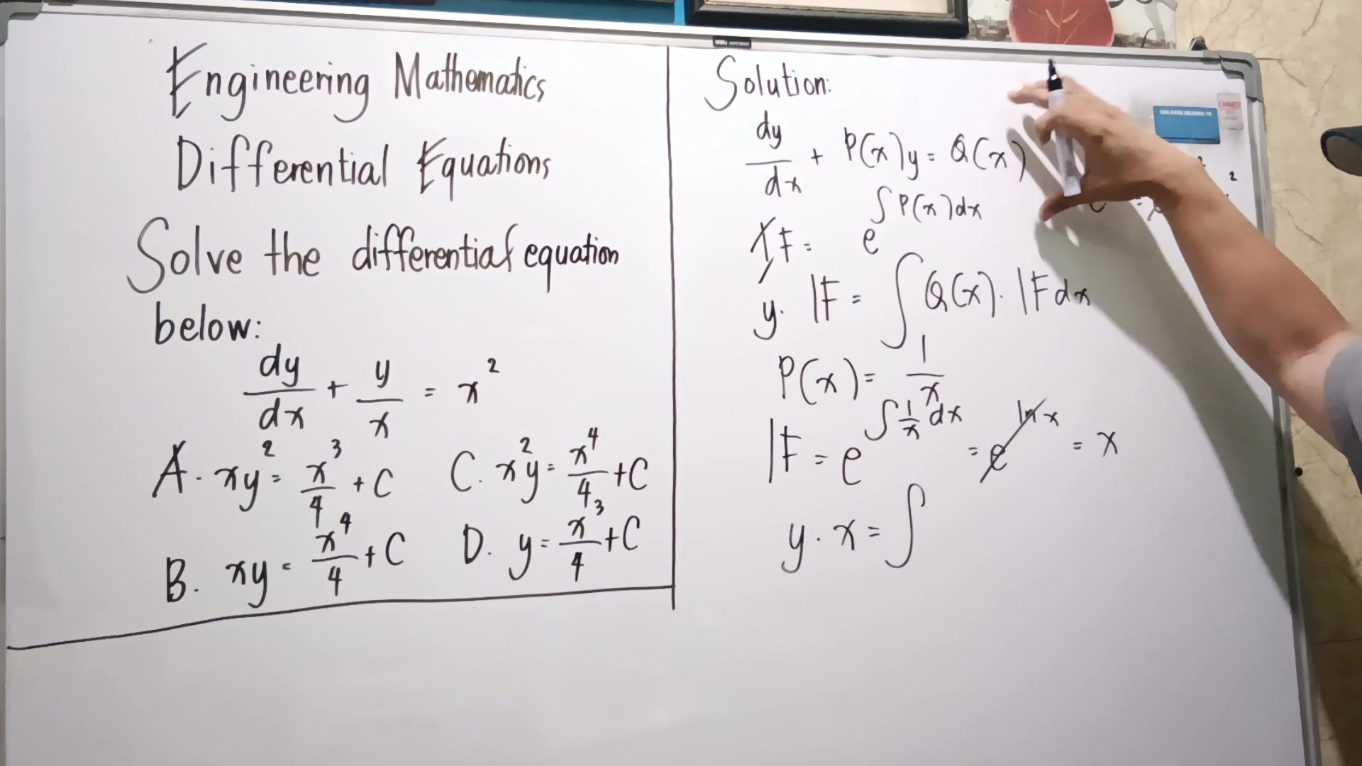 Engineering Mathematics Differential Equations Solve the differential ...