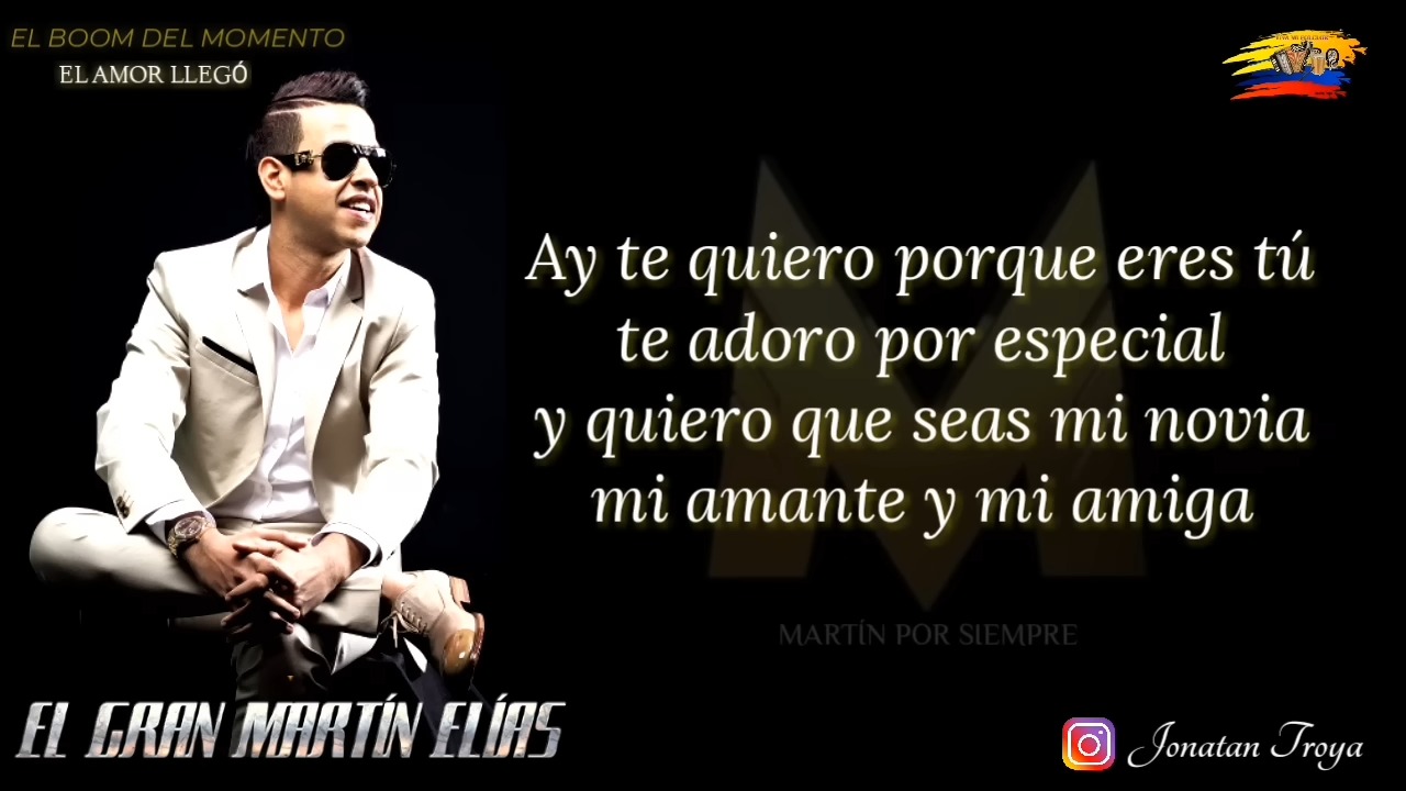 El Amor Llegó - El Gran Martín Elías (Letra) | Javier Vallenato | Facebook