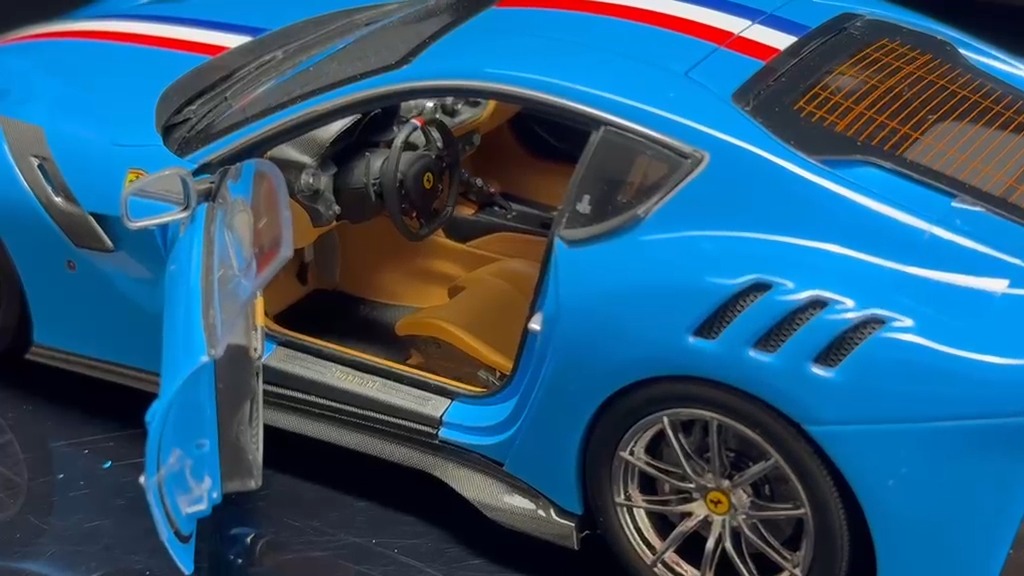 A Rare Ferrari in Light Blue: The F12 TDF Tailor Made by BBR! With