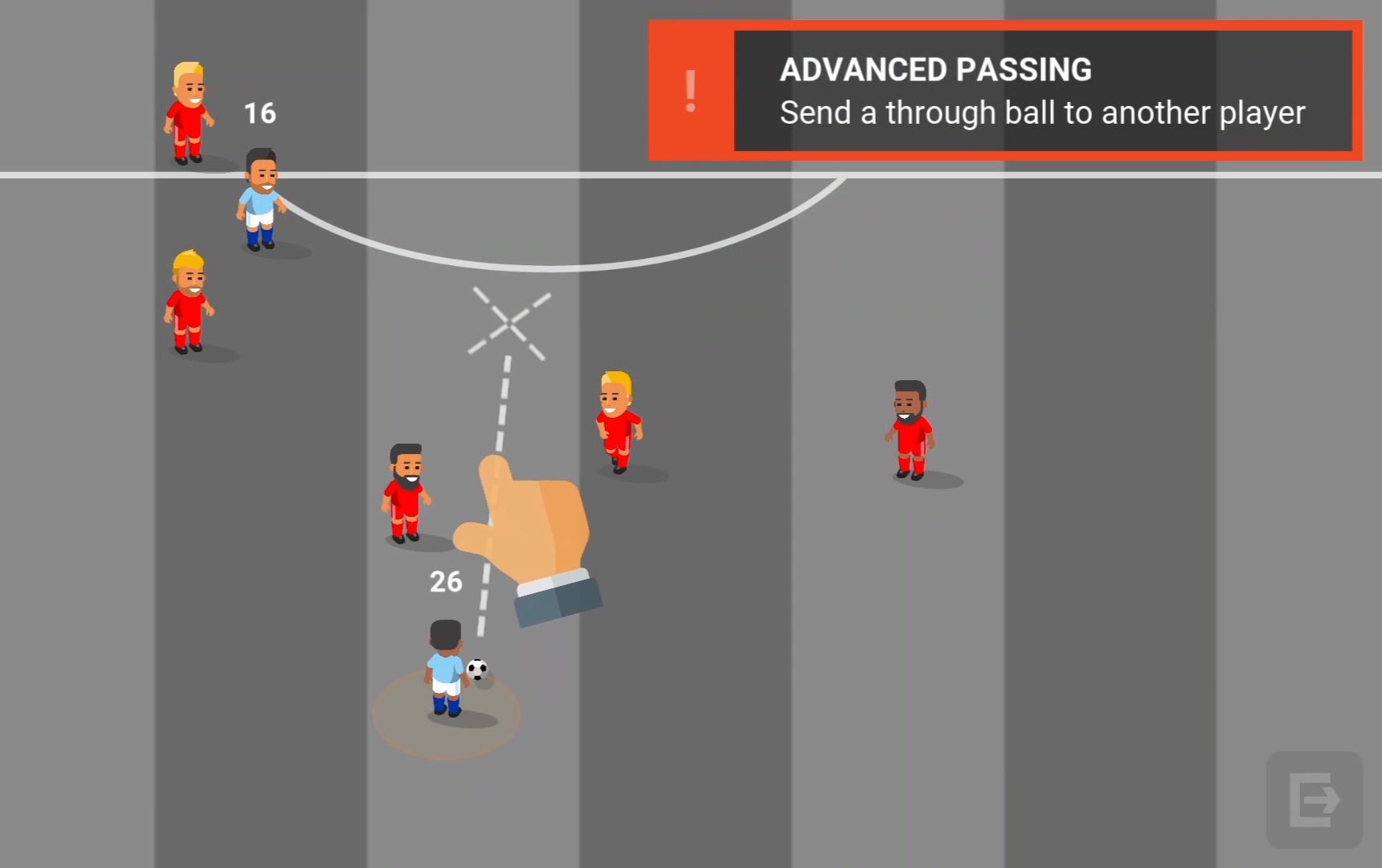 The new passing mechanic: through balls ⚽️ You can now make a run with ...