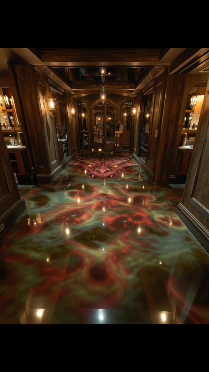 Epic Dragon Hallway!! #epoxyresin #dragons #ecstaticdesigns # ...