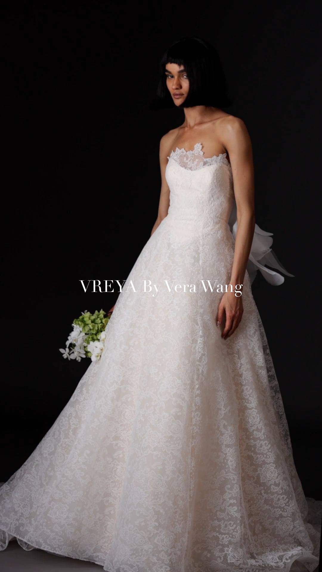 For the ultimate lace lover ✨ Meet the VREYA gown by Vera Wang