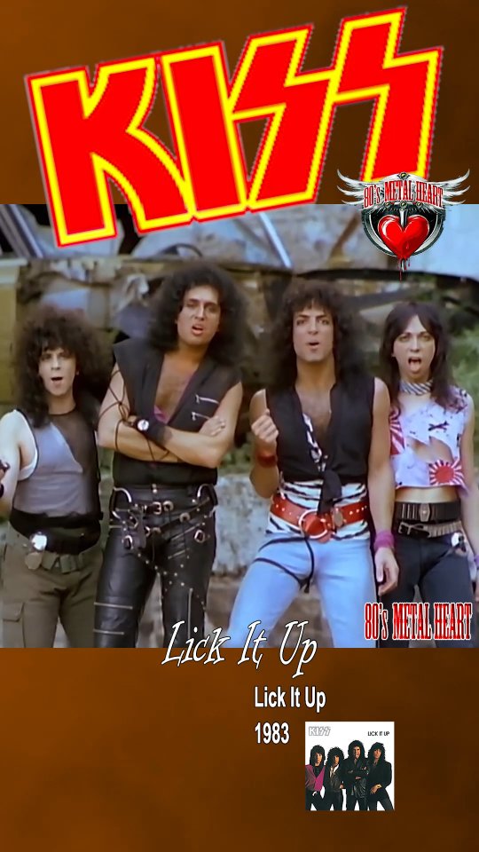 80sKISSFlashback 🤟 KISS/Lick It Up World Tour Lick It Up World