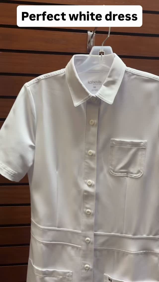 white nurse dress graduation Perfect dress@koihappiness for or just at work., #scrubs #whitedress #medical #nurse #medicalstudents👩‍⚕️💊💉 , Shop local. Scrubs 4U located: 23016 Lake Forest drive, suite B, Laguna 11 Year