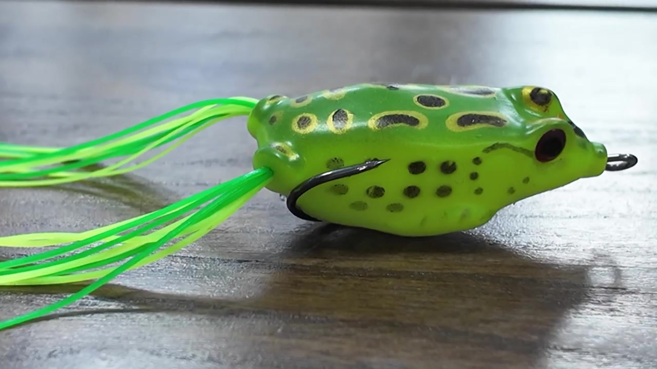 Kmucutie 5-Piece Topwater Frog Lure Set - Weedless Hollow Body Soft Baits For Bass Fishing (4.5cm, 5g/8g/12g)