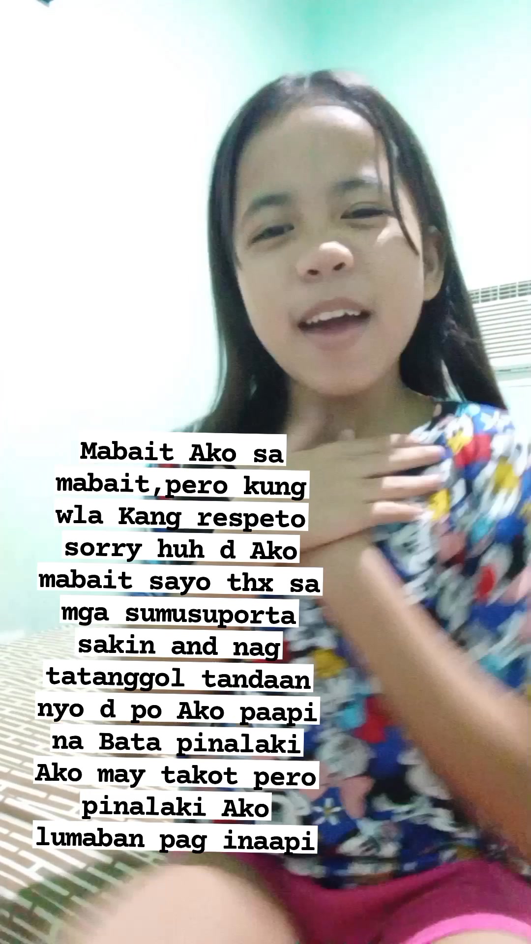 Kung Amy respeto ka meron Ako respeto kung wla ka respeto pero sorry ...