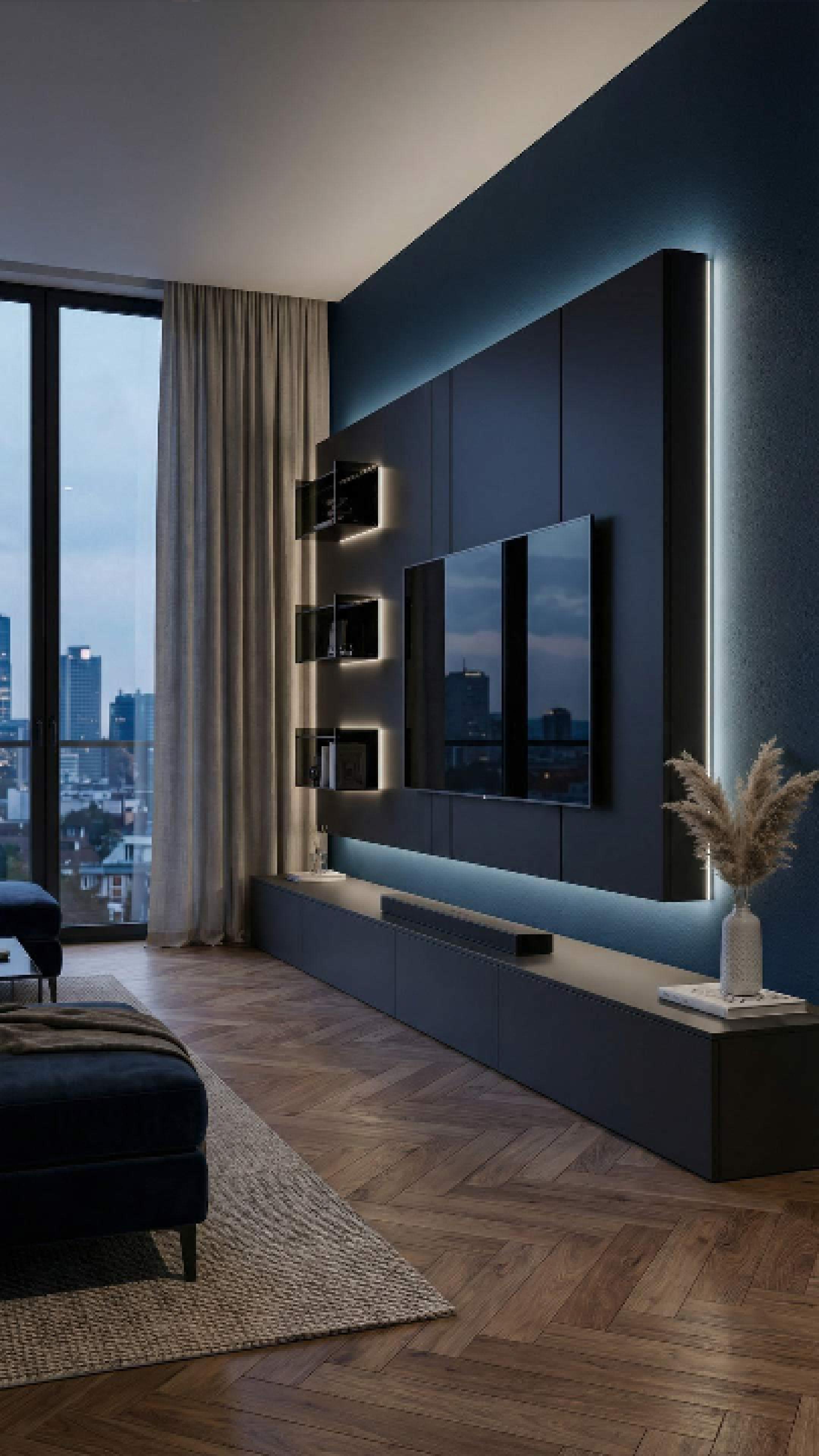 Architektur für das Wohnzimmer. Die Livitalia C100 Wohnwand steht für ...