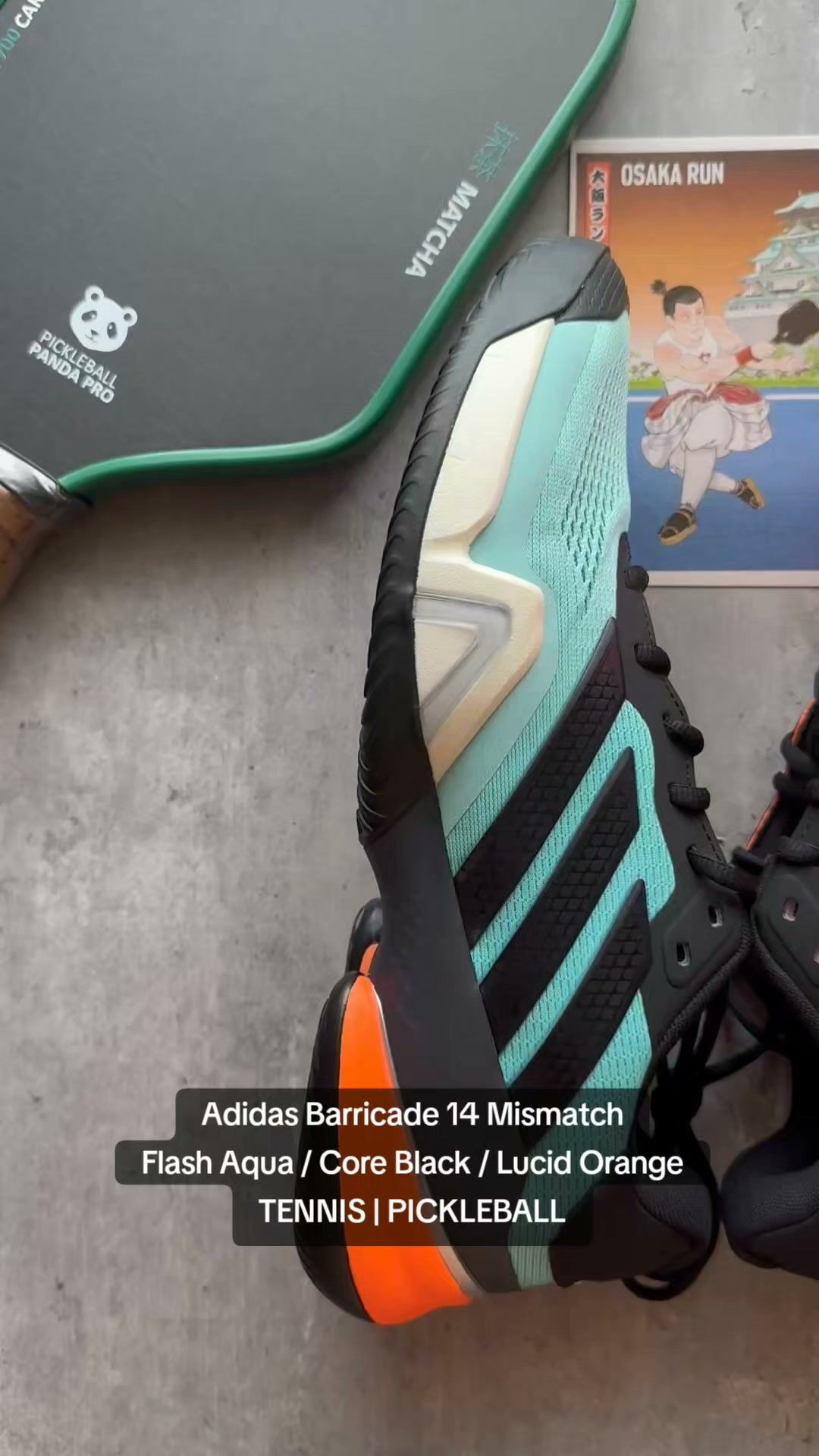 マッチ Adidas Barricade 14 Mismatch Adidas Barricade 14 – Flash Aqua