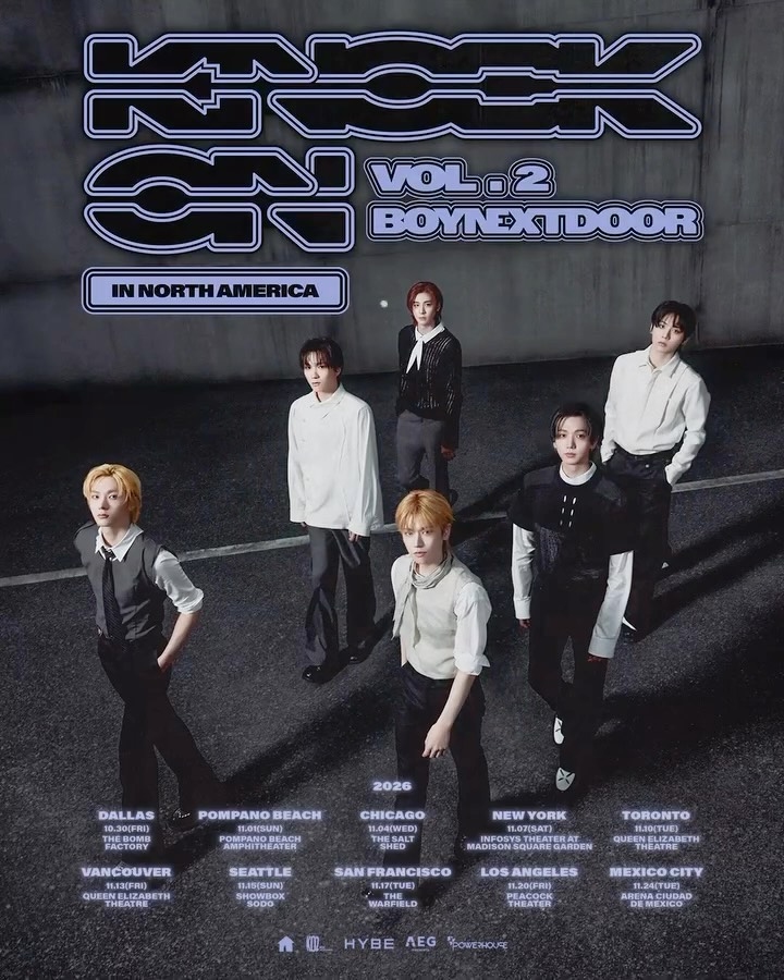 🚪 Knock knock! Tickets to see BOYNEXTDOOR on their North American