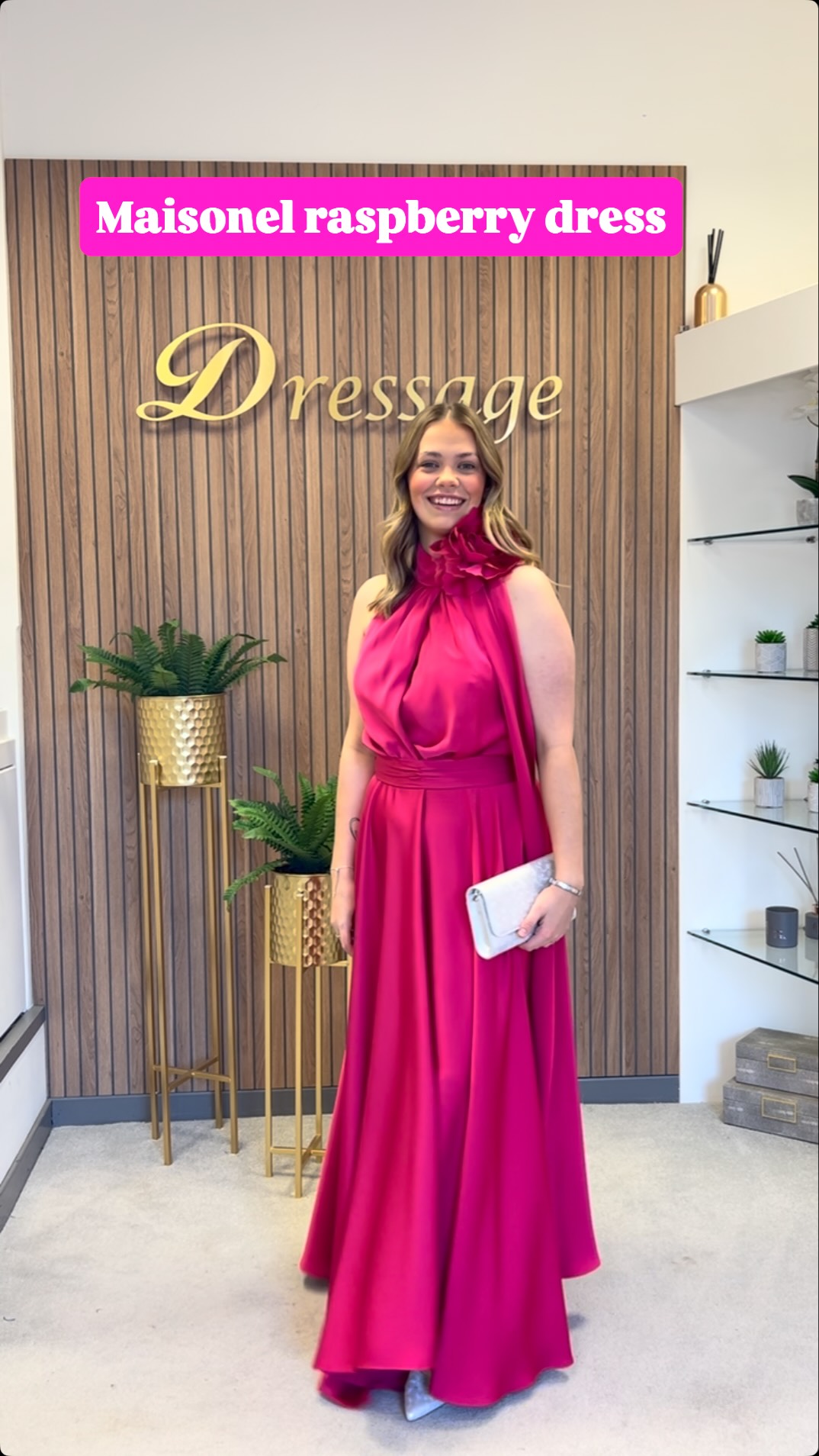 Beautiful Maisonel raspberry dress🩷🛍️💓, To book your appointment call us or give us a message!, Visit our website:, www.dressagepeterhead.co.uk, ⏱️ store is open: Mon-Sat 9am-4.30pm , 📍 3-5 Marischal 