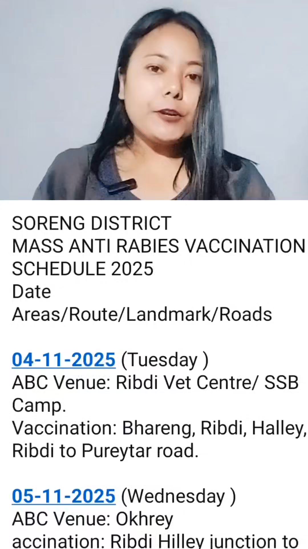 FOR YOUR INFORMATION SORENG DISTRICT MASS ANTI RABIES VACCINATION ...